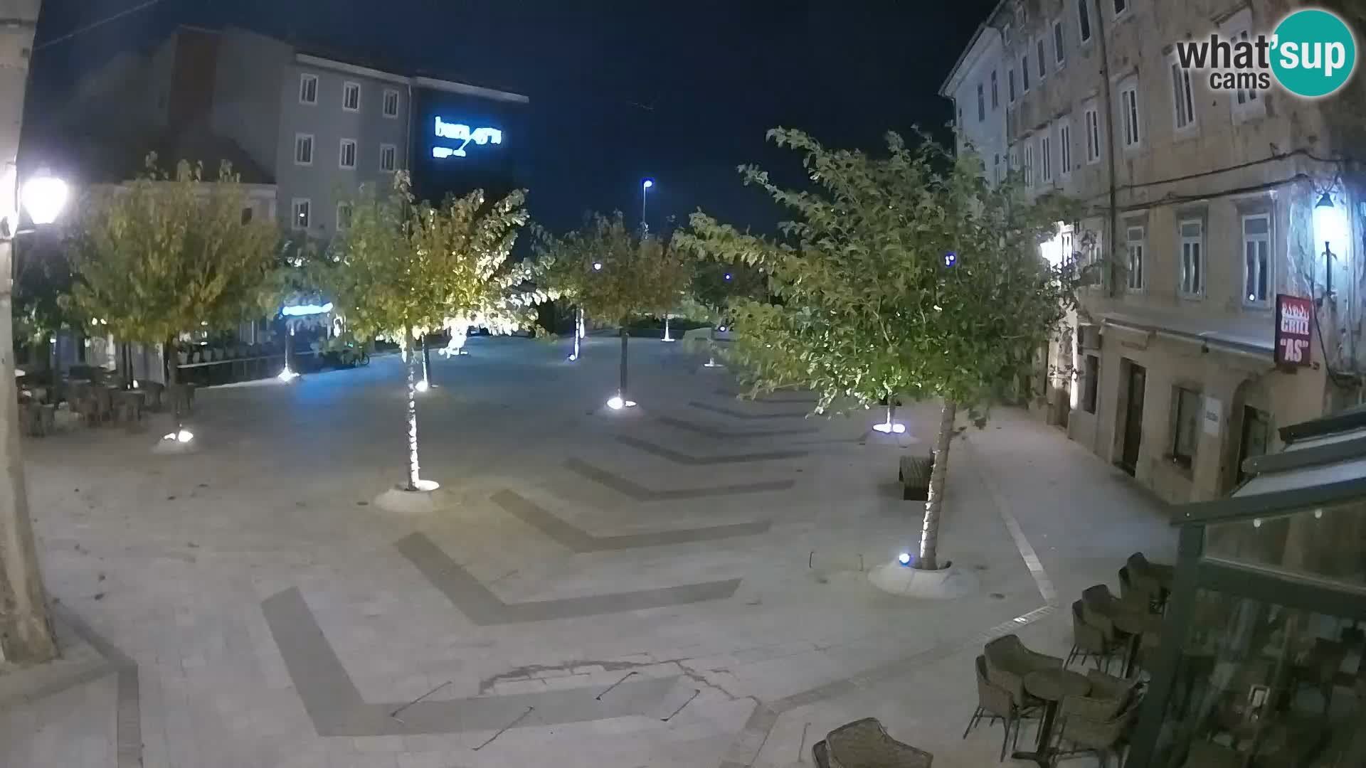Centre de la ville de Senj – Place Pavlin – Live Cam Dalmatie