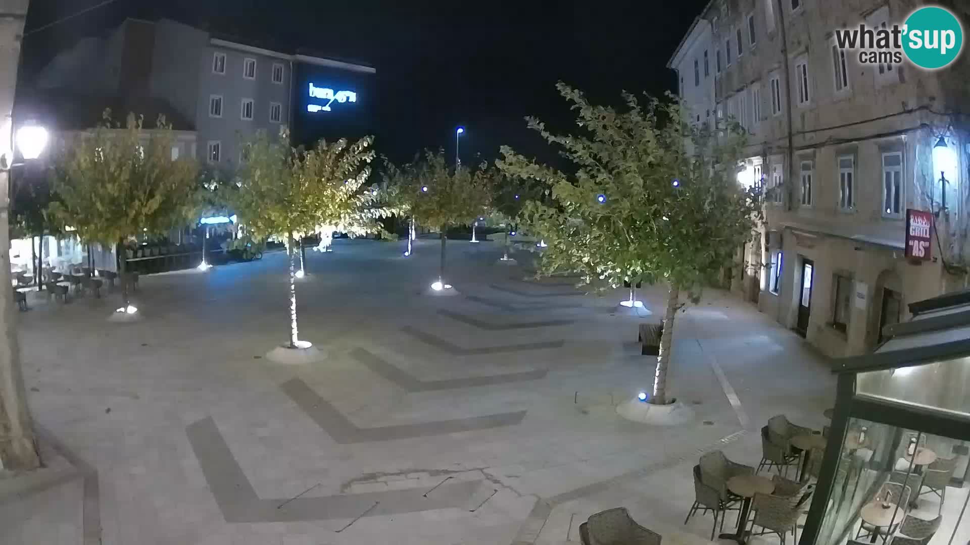 Center of Senj city – Pavlin square – Live Cam Dalmatia