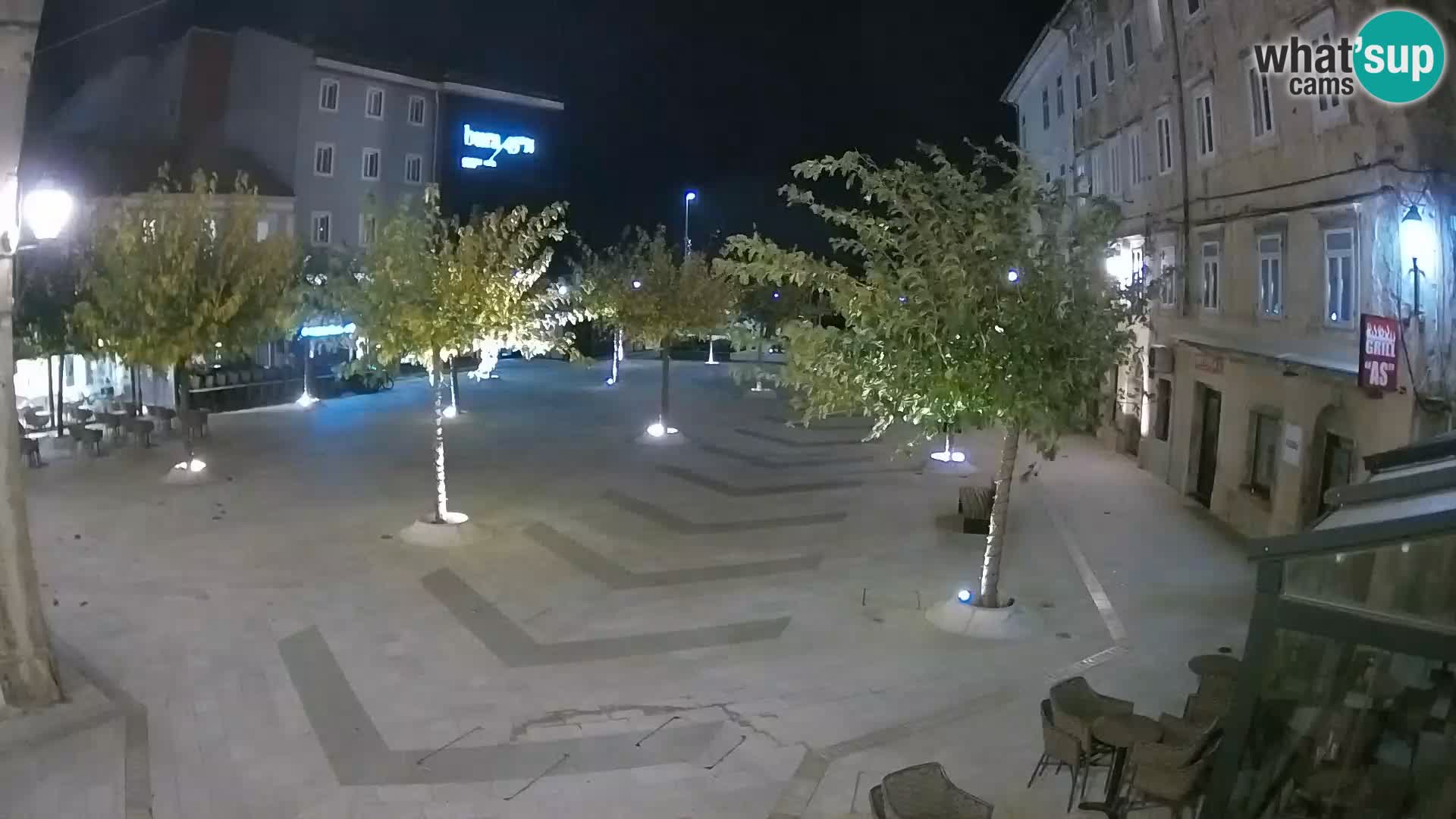 Centro della città di Senj – Piazza Pavlin – Live Cam Dalmazia