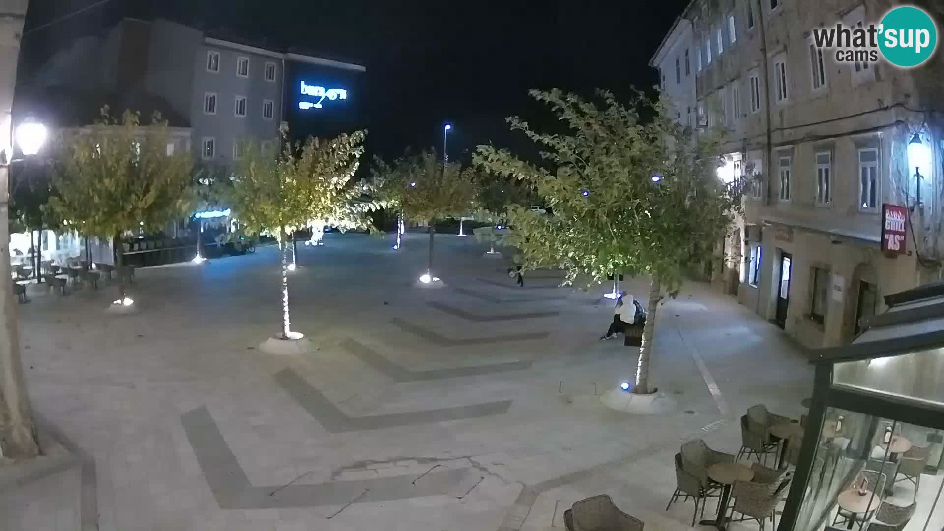 Centro de la ciudad de Senj – plaza Pavlin – Live Cam Dalmacia