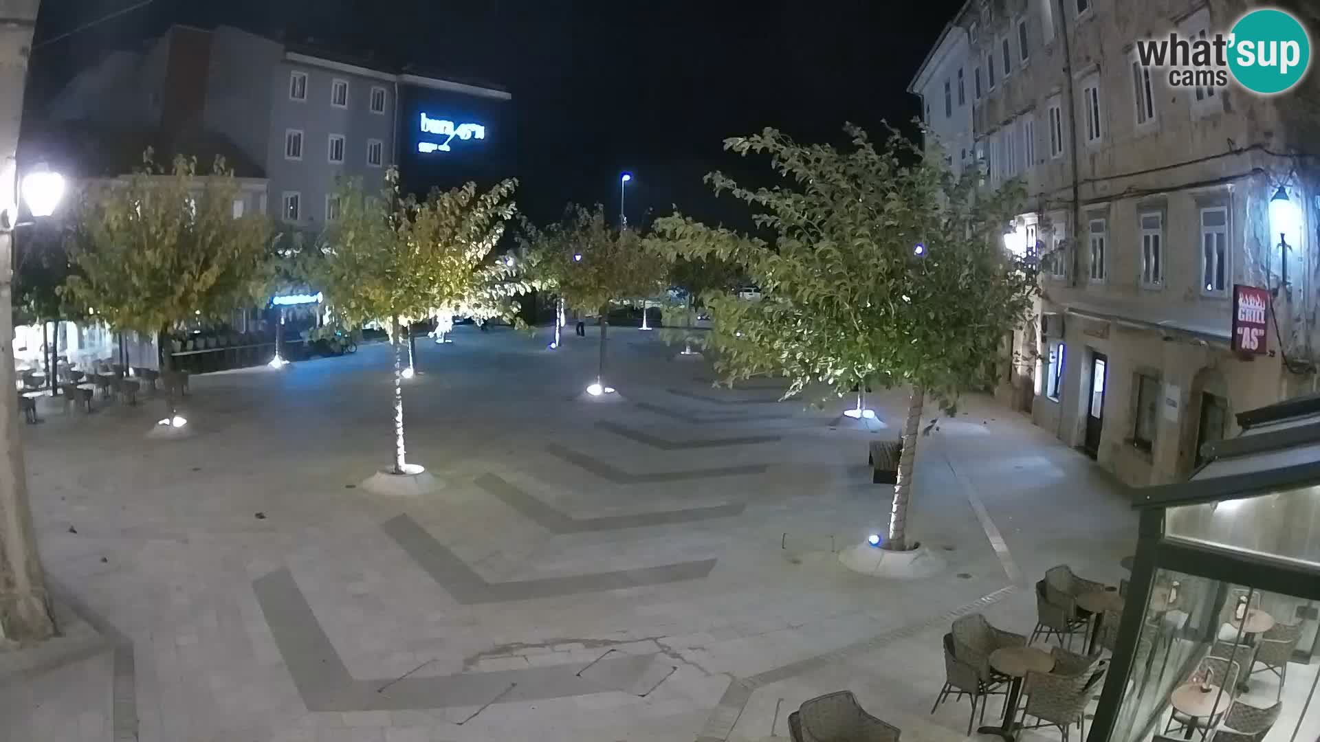 Center of Senj city – Pavlin square – Live Cam Dalmatia