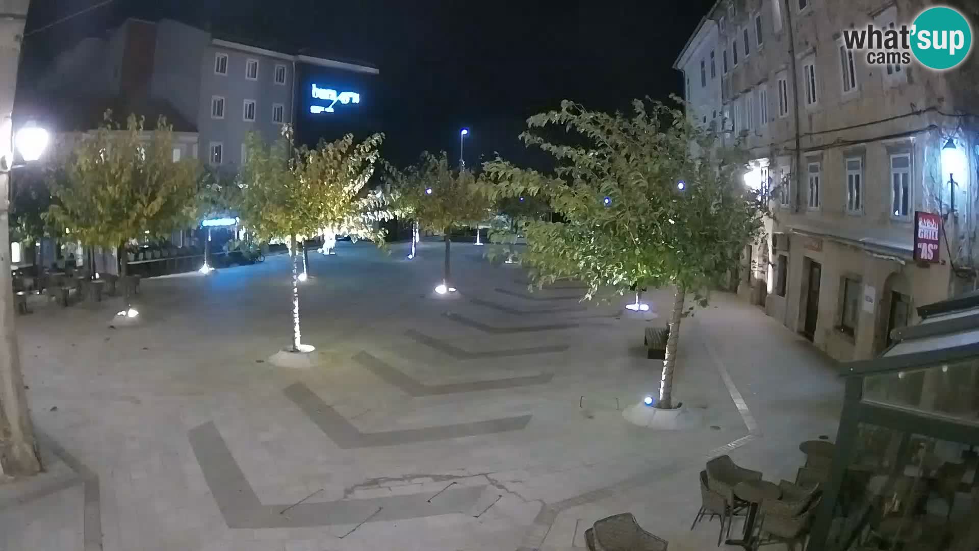 Center of Senj city – Pavlin square – Live Cam Dalmatia