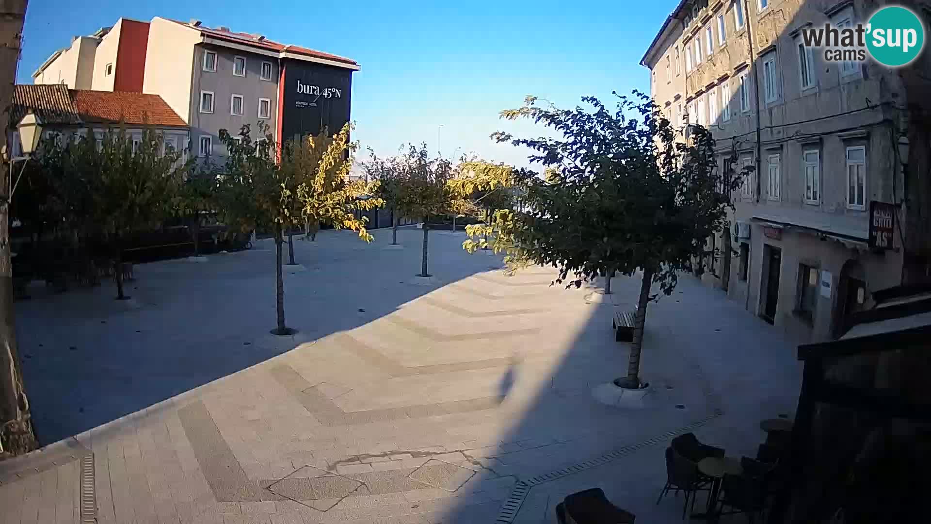 Centro della città di Senj – Piazza Pavlin – Live Cam Dalmazia