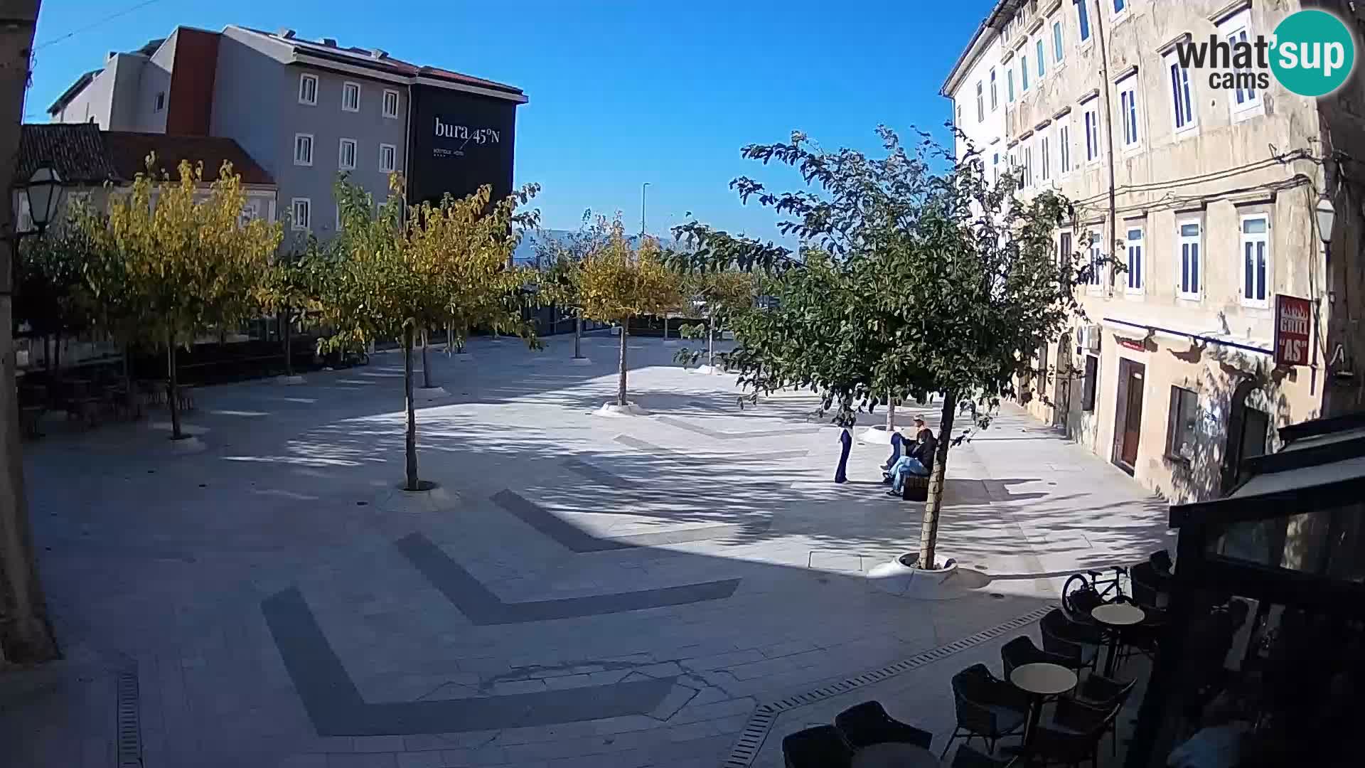 Centre de la ville de Senj – Place Pavlin – Live Cam Dalmatie