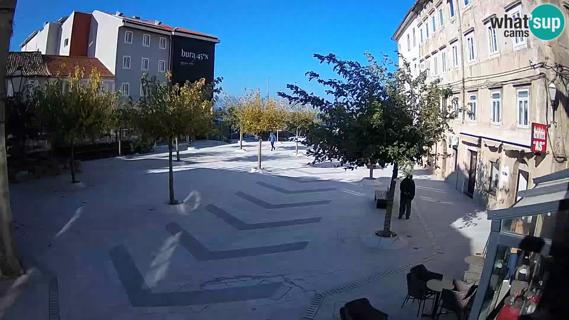 Centro della città di Senj – Piazza Pavlin – Live Cam Dalmazia