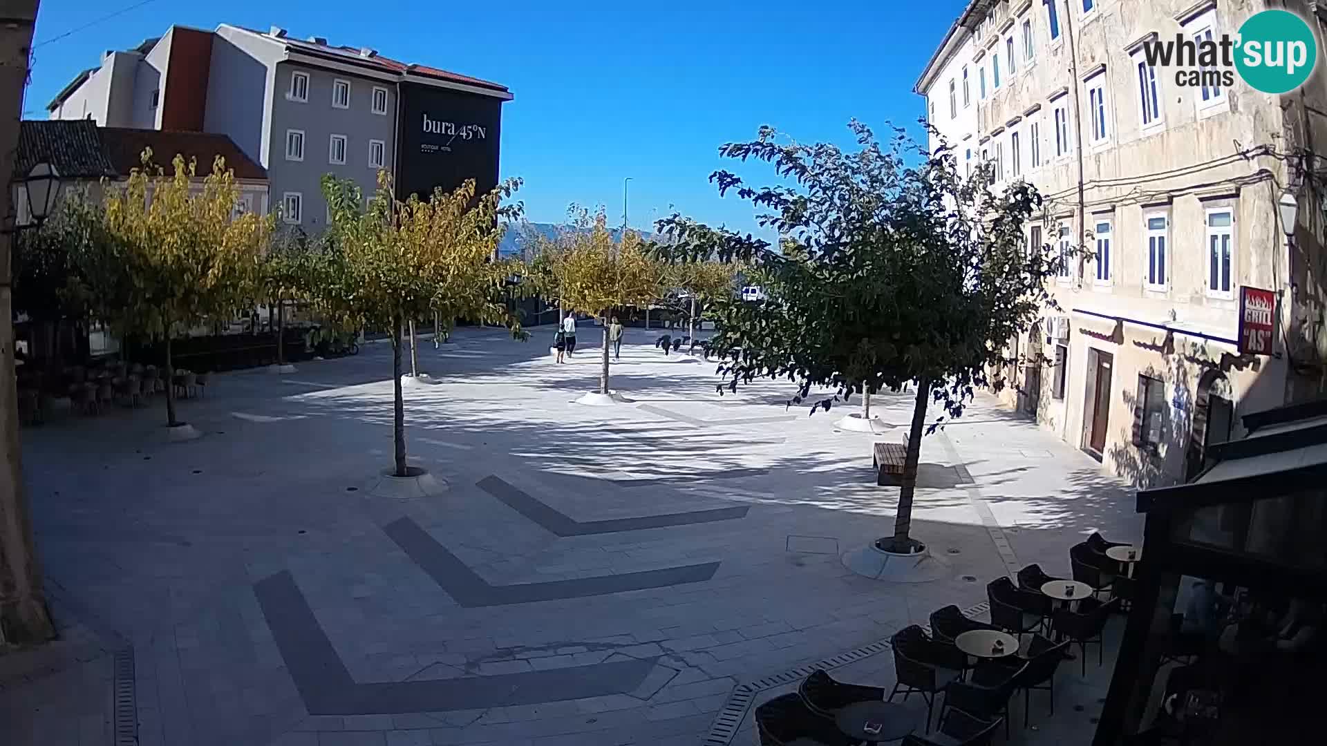 Center of Senj city – Pavlin square – Live Cam Dalmatia