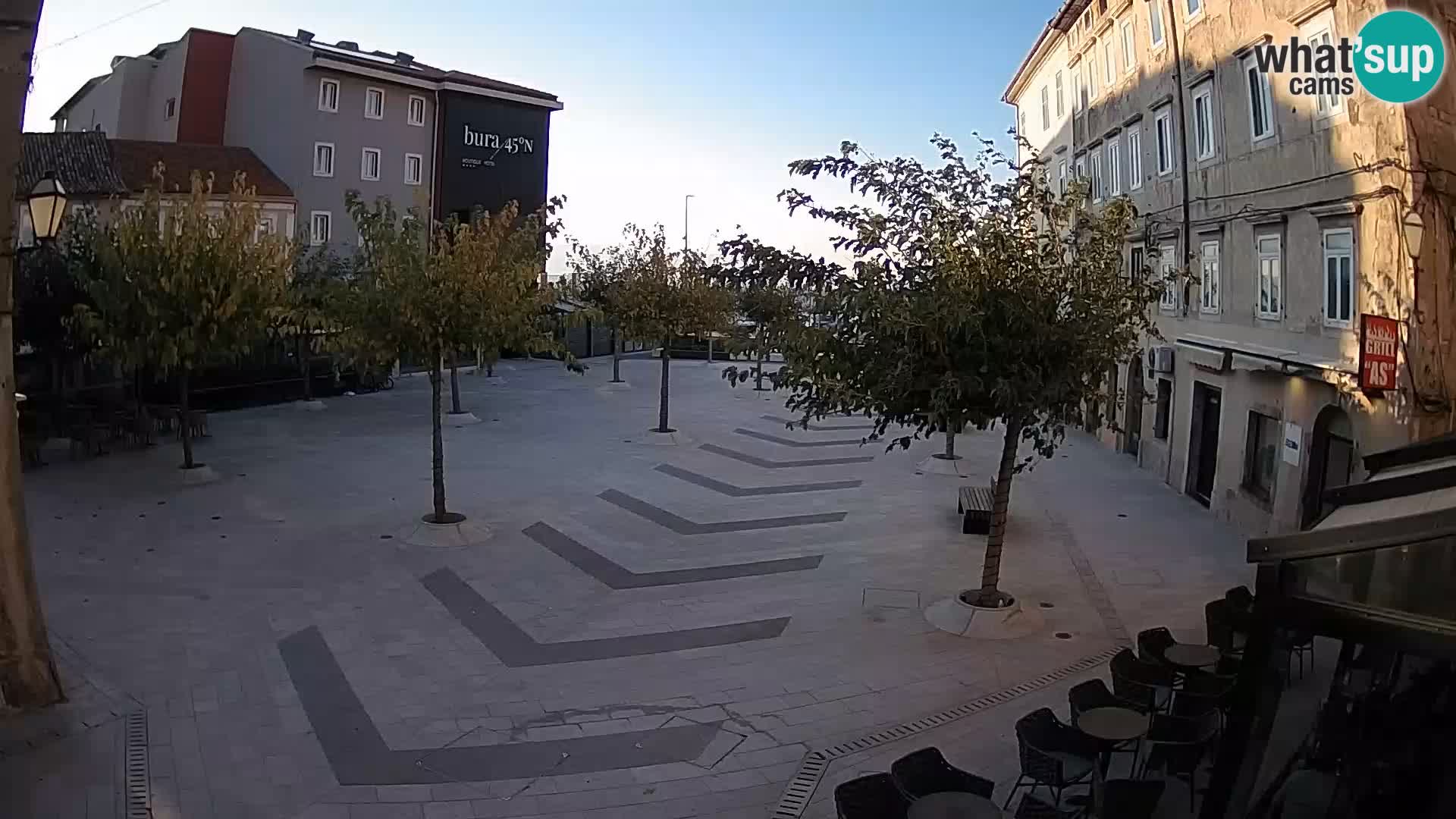 Center of Senj city – Pavlin square – Live Cam Dalmatia