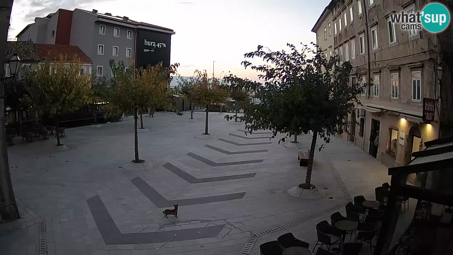 Centro della città di Senj – Piazza Pavlin – Live Cam Dalmazia