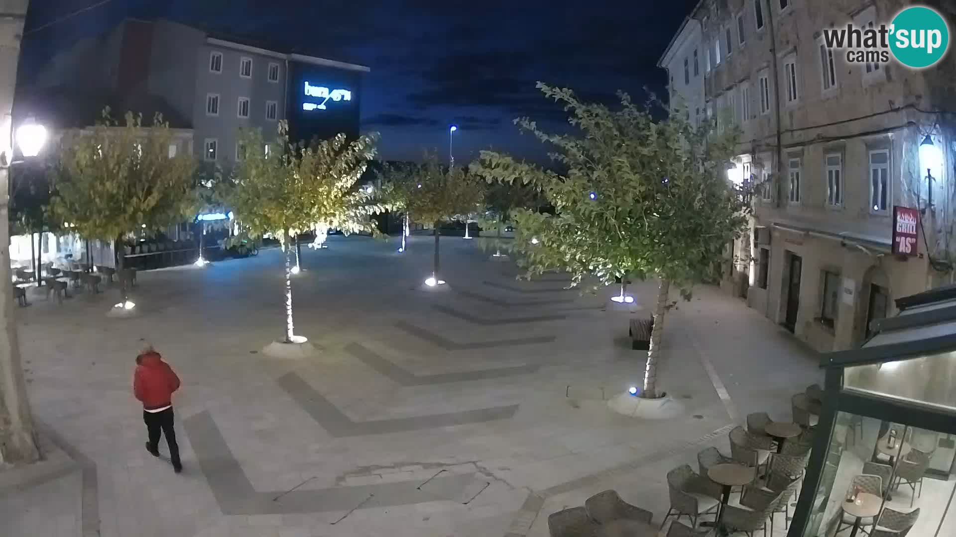 Center mesta Senj – Pavlinski trg – spletne kamere Dalmacija