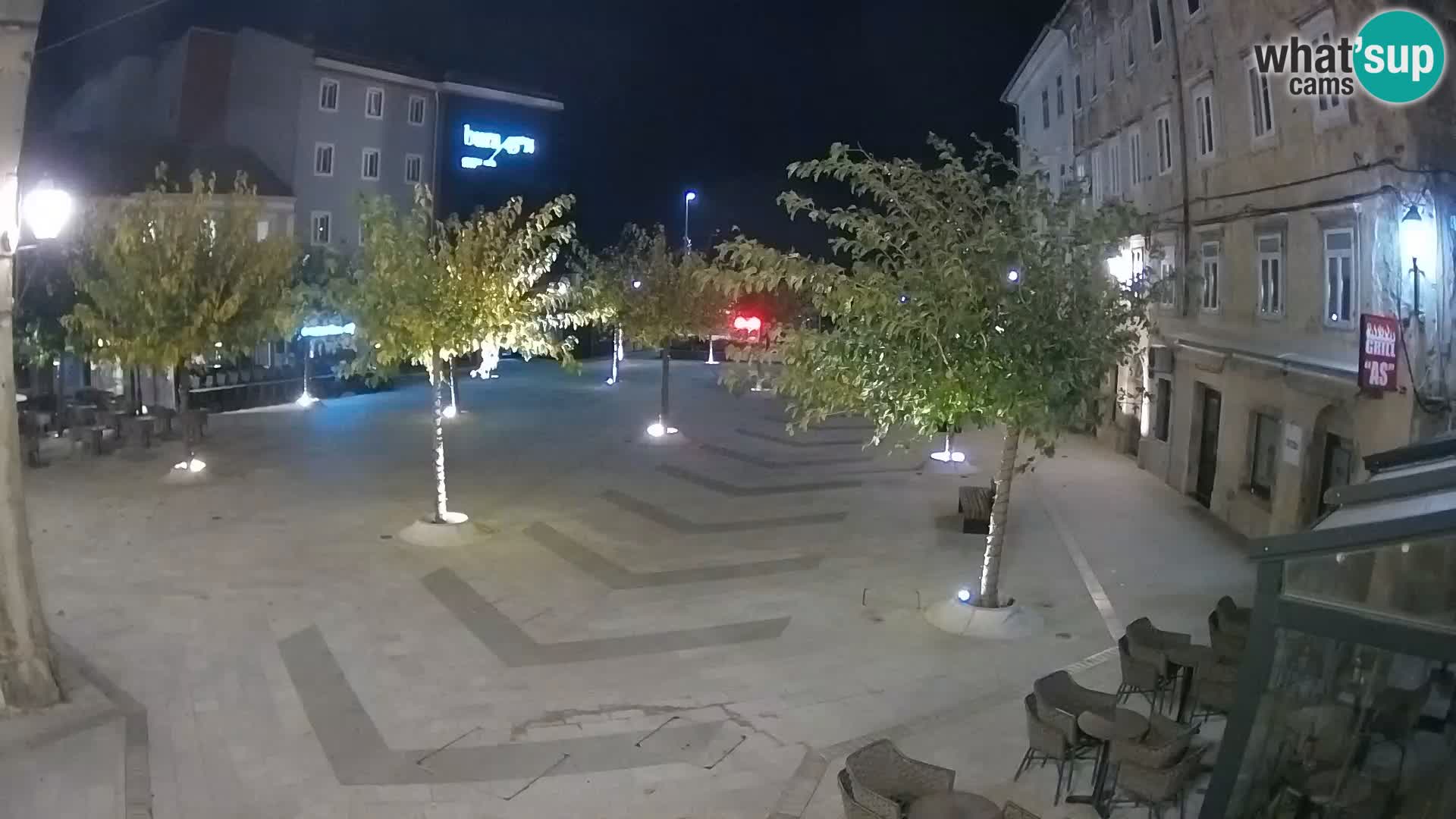 Centre de la ville de Senj – Place Pavlin – Live Cam Dalmatie