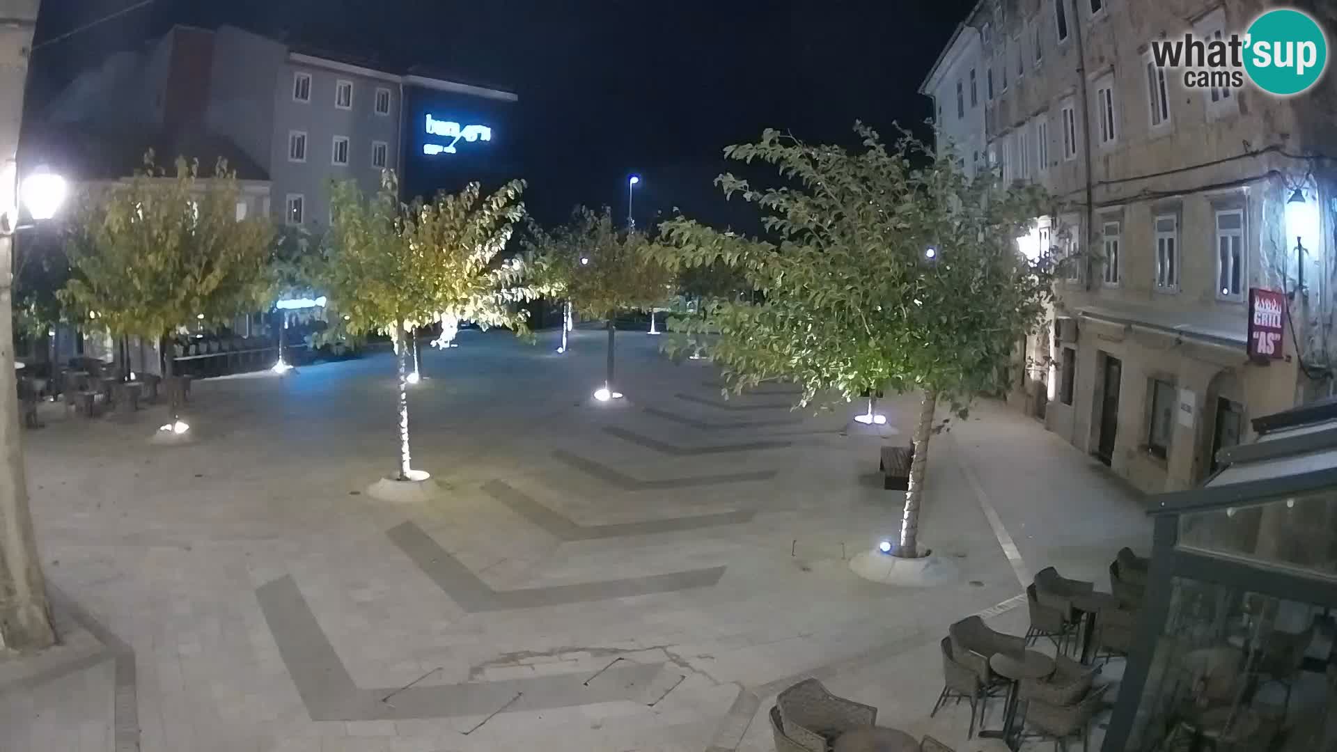 Center of Senj city – Pavlin square – Live Cam Dalmatia