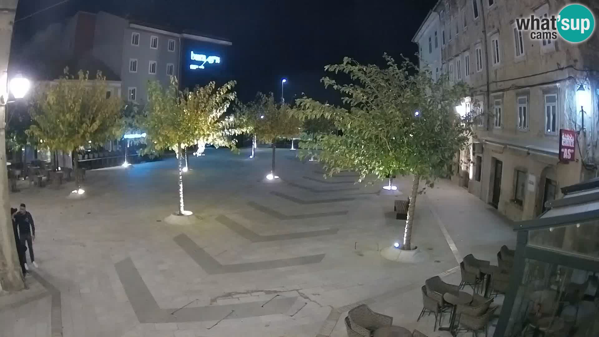 Zentrum der Stadt Senj – Pavlin platz – Live Cam Dalmatia