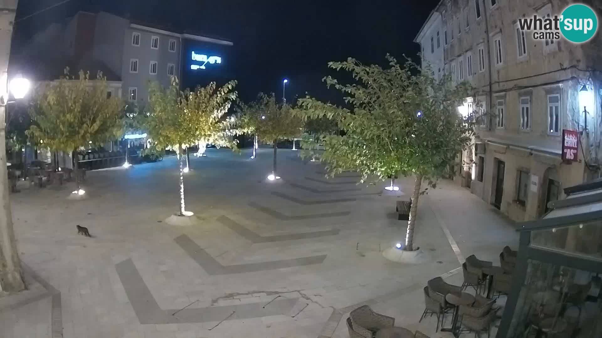Center of Senj city – Pavlin square – Live Cam Dalmatia