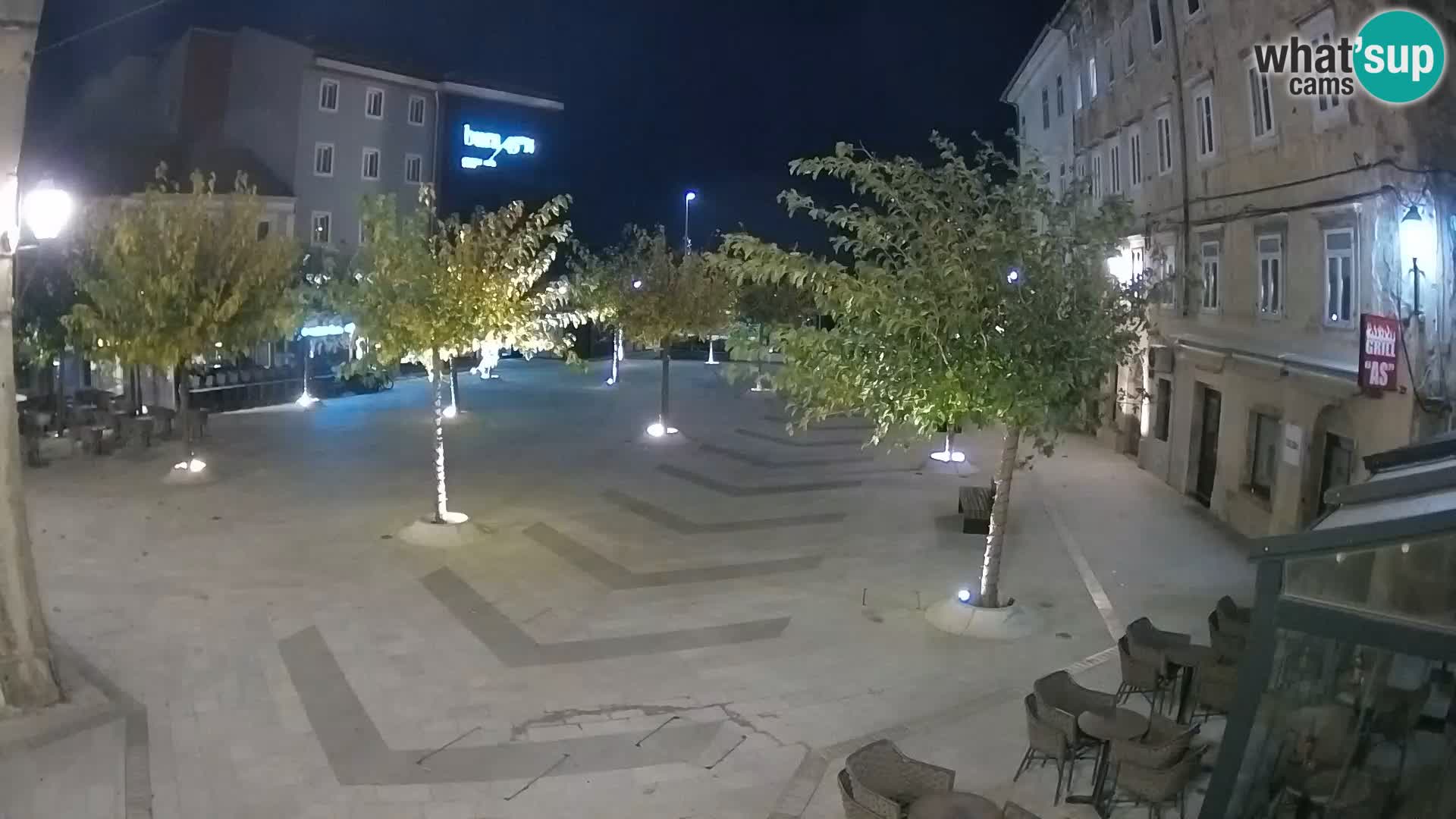Center of Senj city – Pavlin square – Live Cam Dalmatia