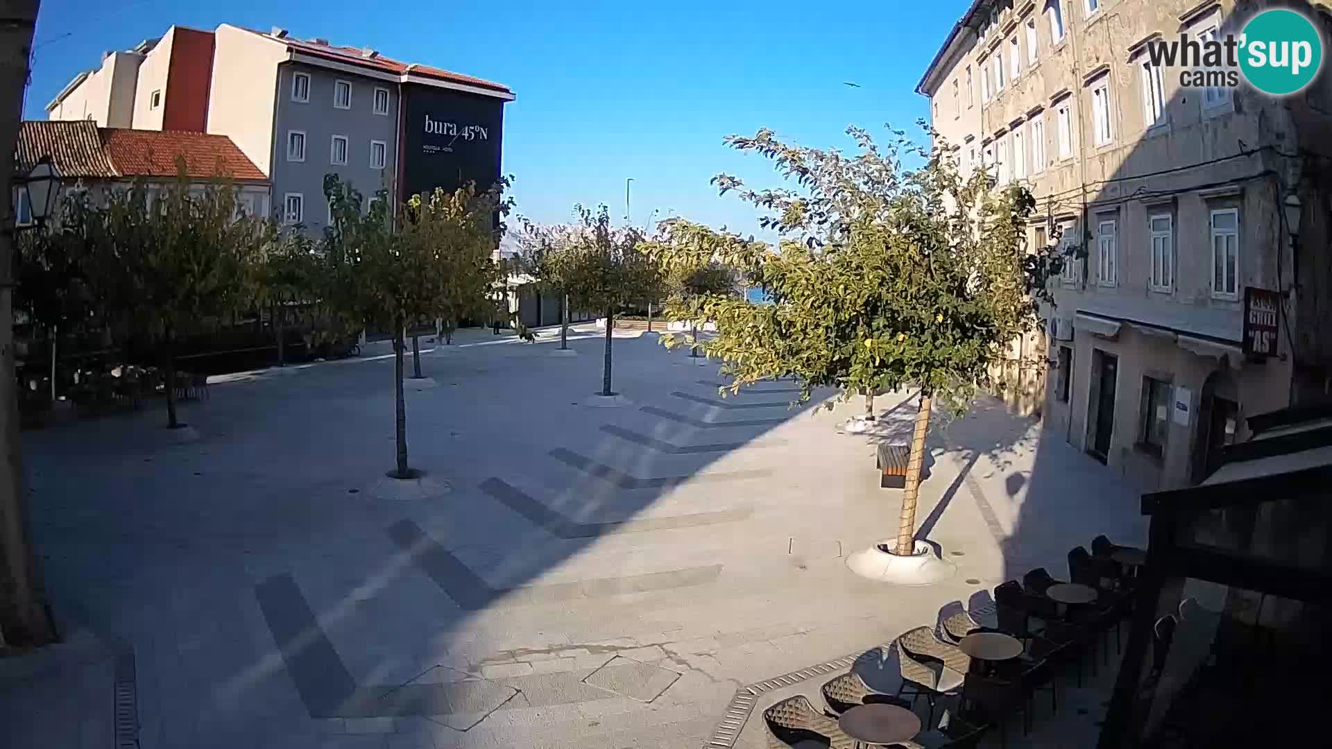 Center of Senj city – Pavlin square – Live Cam Dalmatia