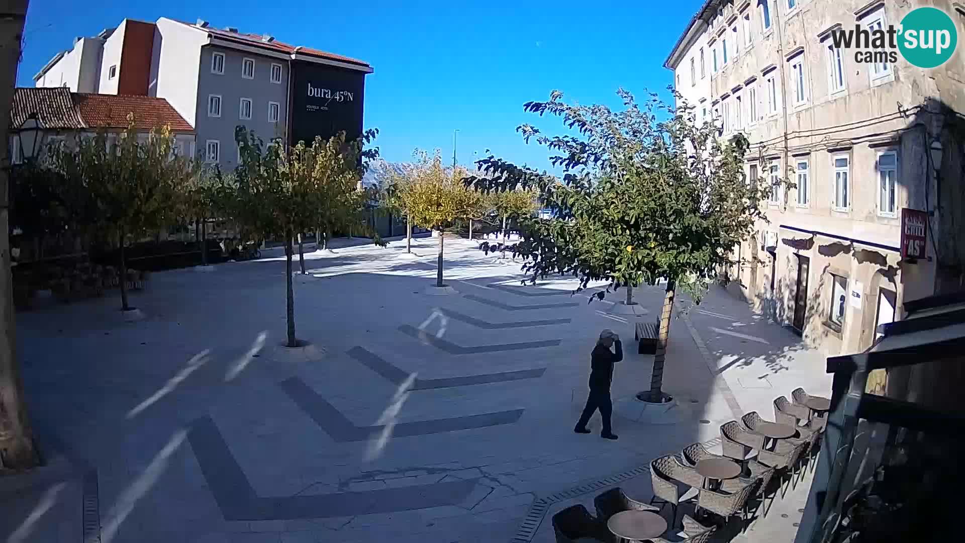 Center of Senj city – Pavlin square – Live Cam Dalmatia