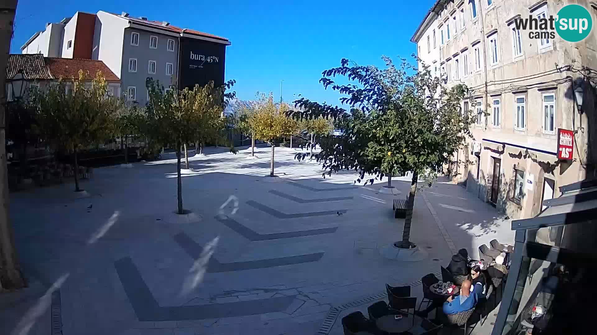 Center of Senj city – Pavlin square – Live Cam Dalmatia