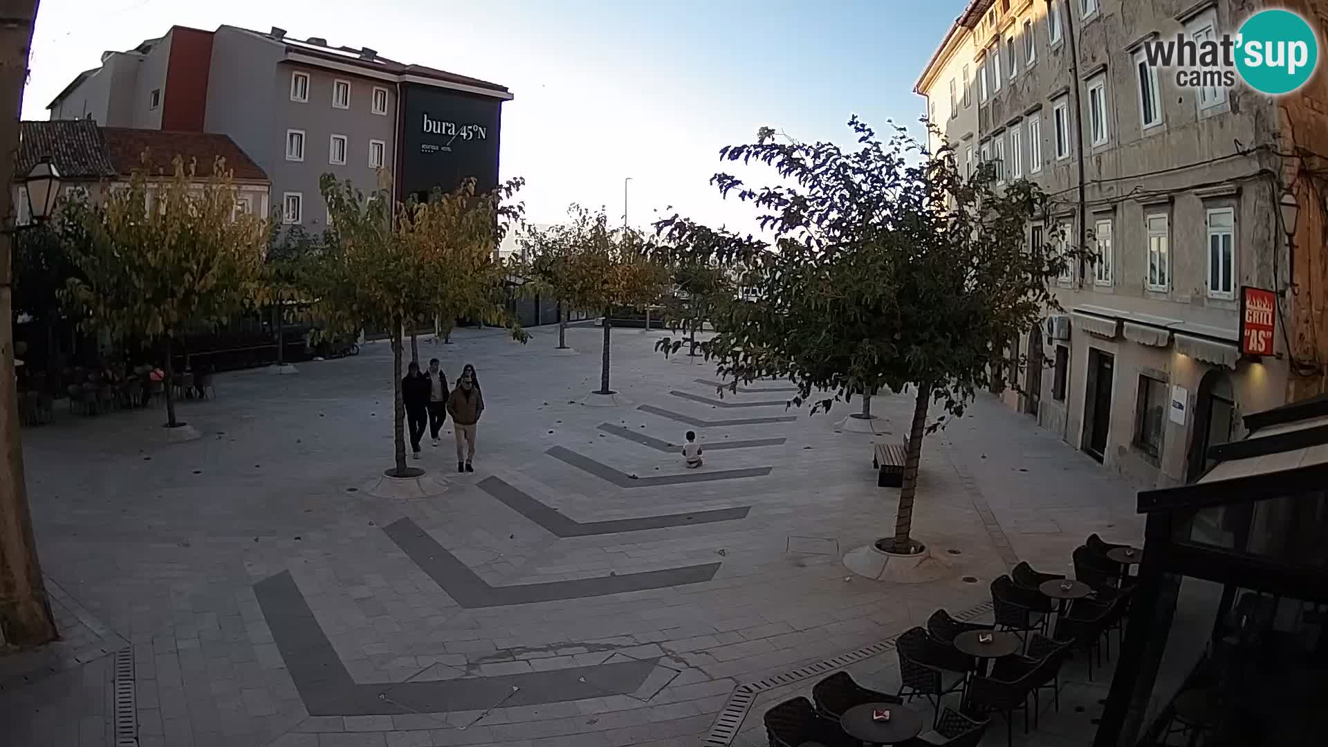 Centro della città di Senj – Piazza Pavlin – Live Cam Dalmazia