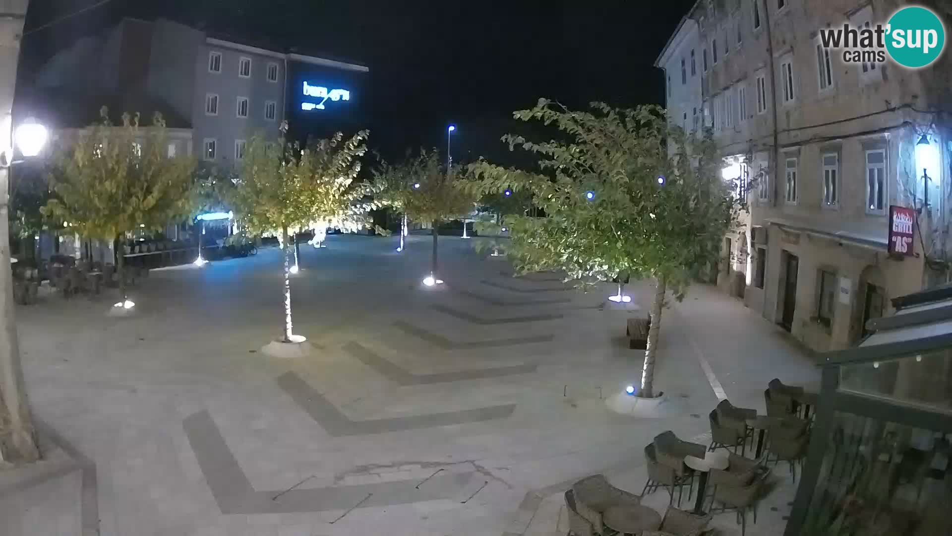 Center of Senj city – Pavlin square – Live Cam Dalmatia