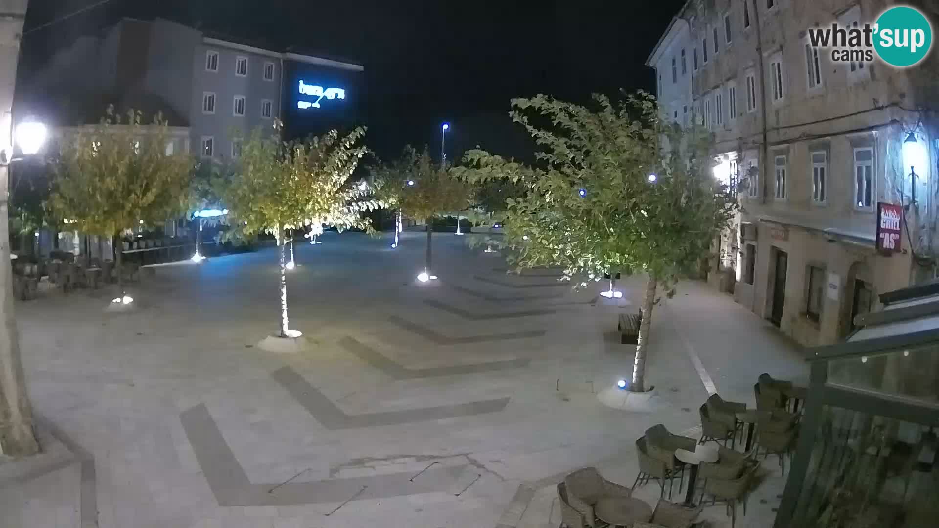 Center of Senj city – Pavlin square – Live Cam Dalmatia