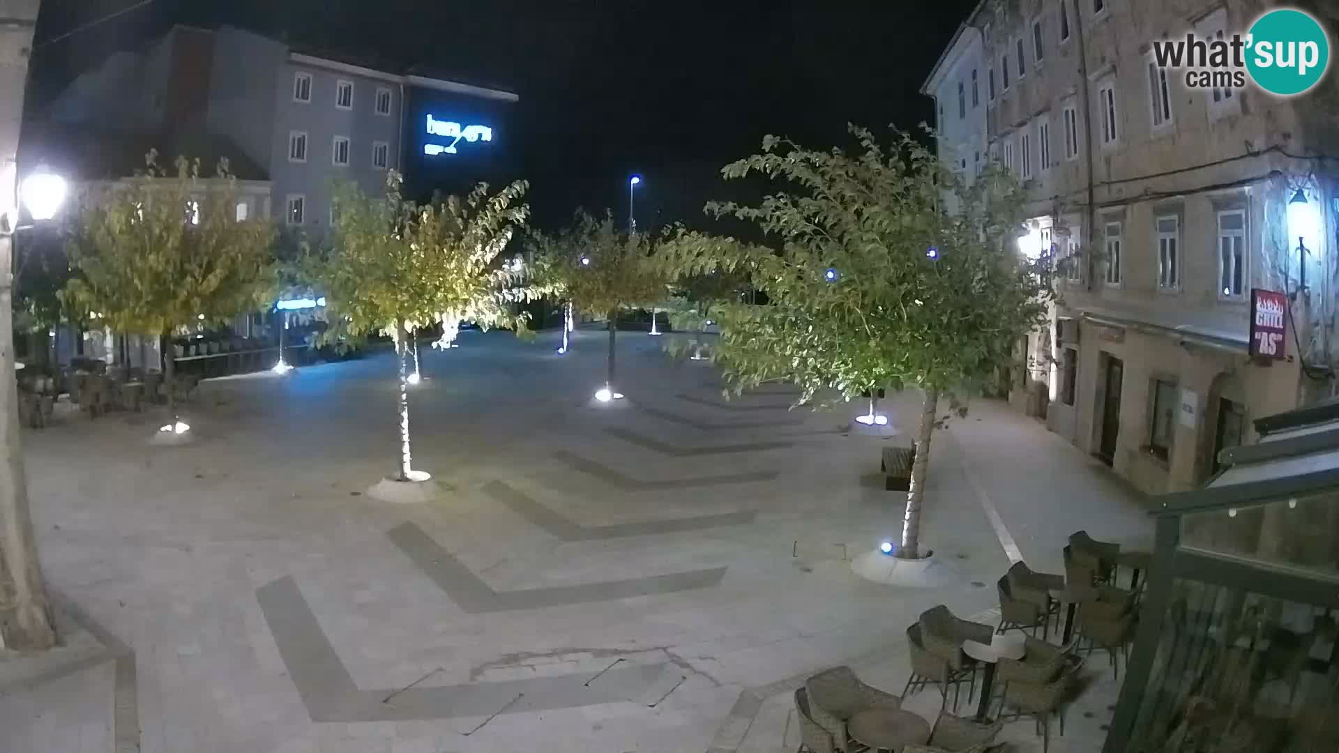 Centre de la ville de Senj – Place Pavlin – Live Cam Dalmatie