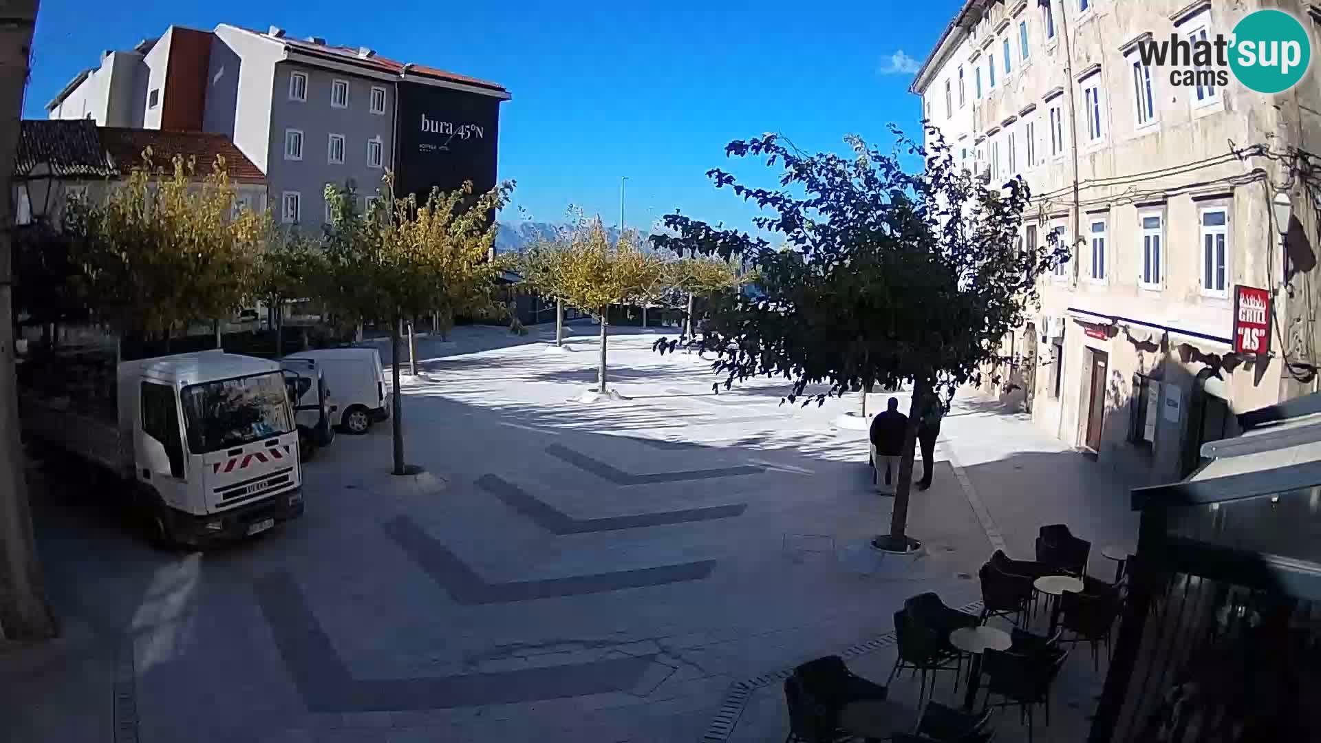 Centre de la ville de Senj – Place Pavlin – Live Cam Dalmatie