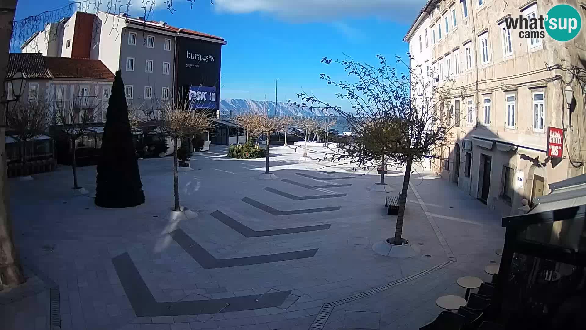 Centre de la ville de Senj – Place Pavlin – Live Cam Dalmatie