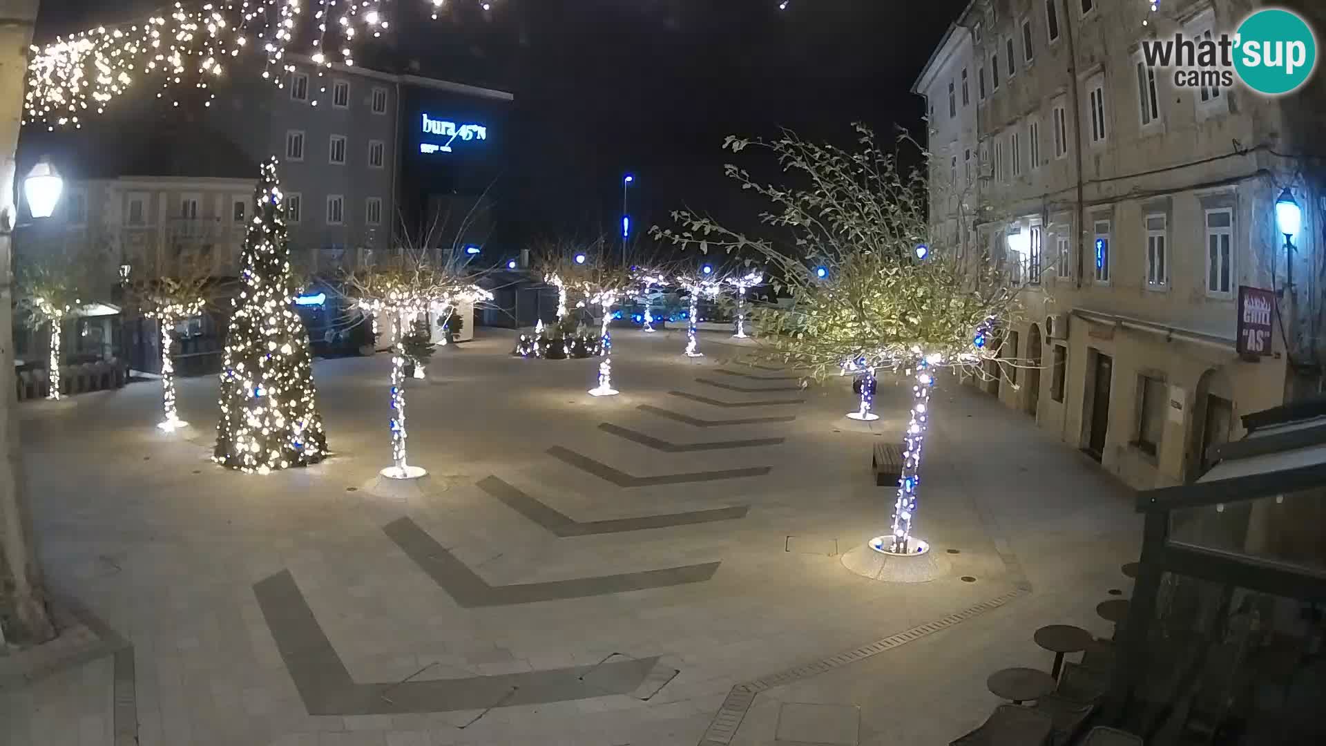 Center of Senj city – Pavlin square – Live Cam Dalmatia