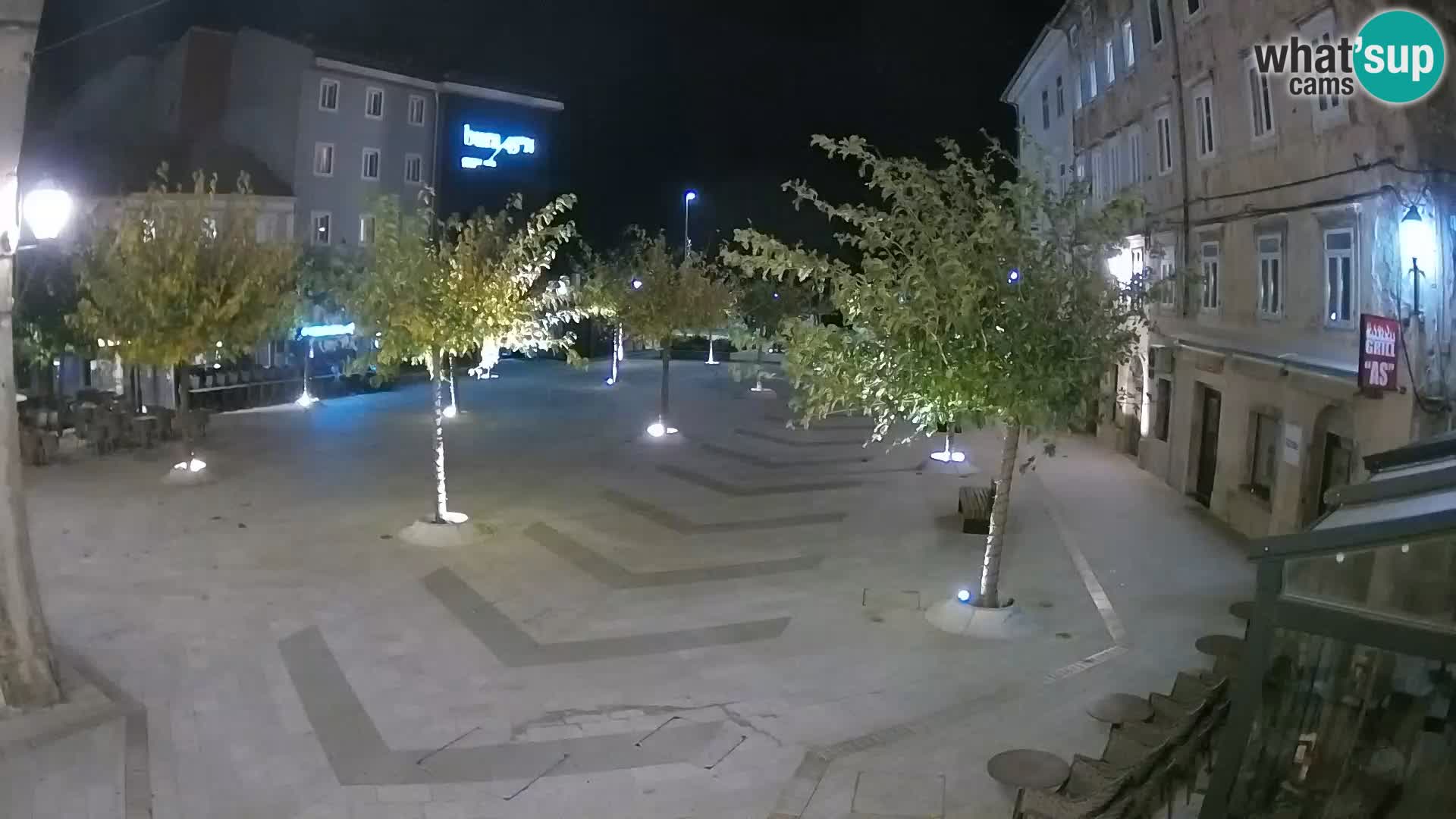 Centro della città di Senj – Piazza Pavlin – Live Cam Dalmazia