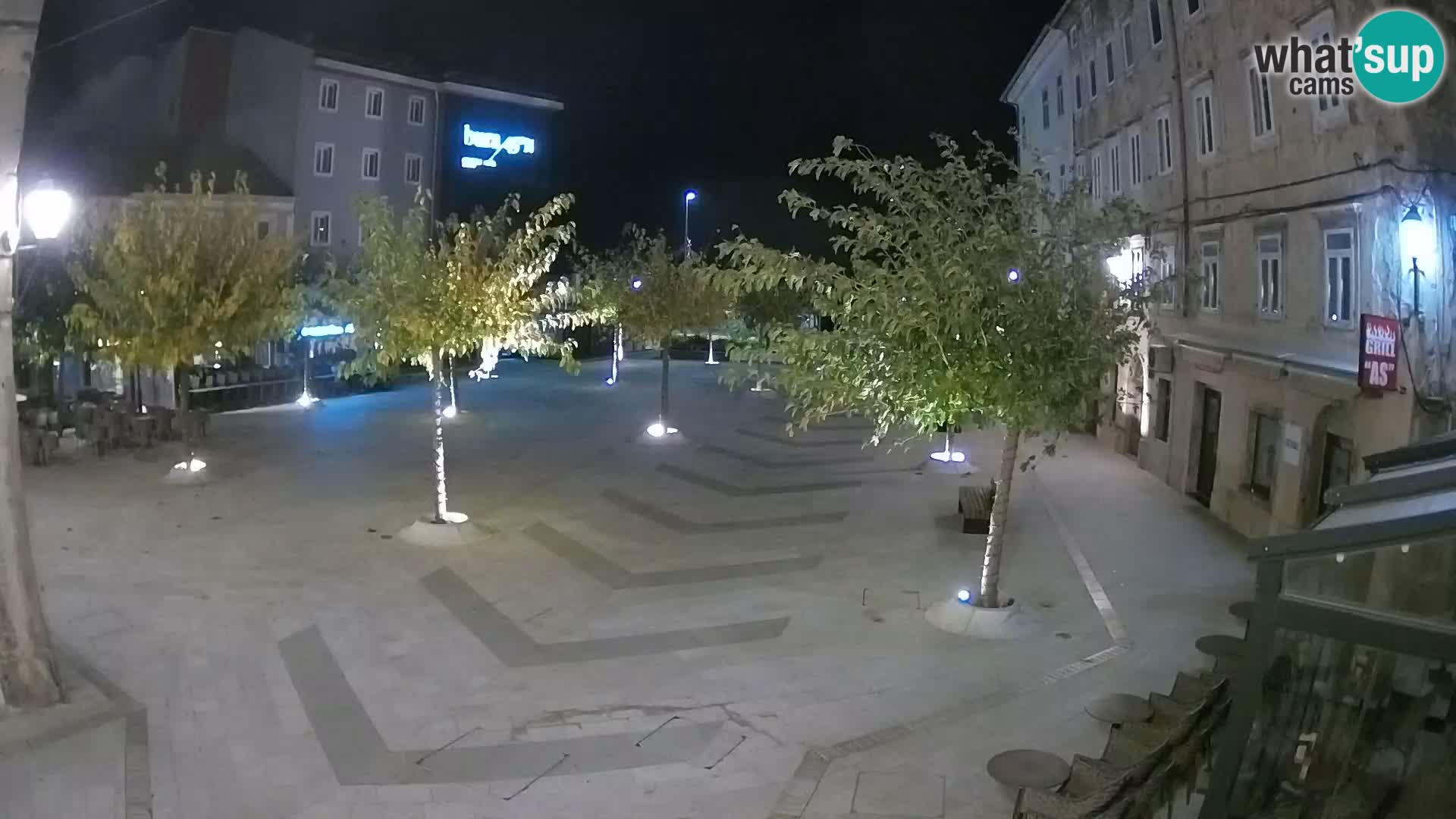 Centre de la ville de Senj – Place Pavlin – Live Cam Dalmatie