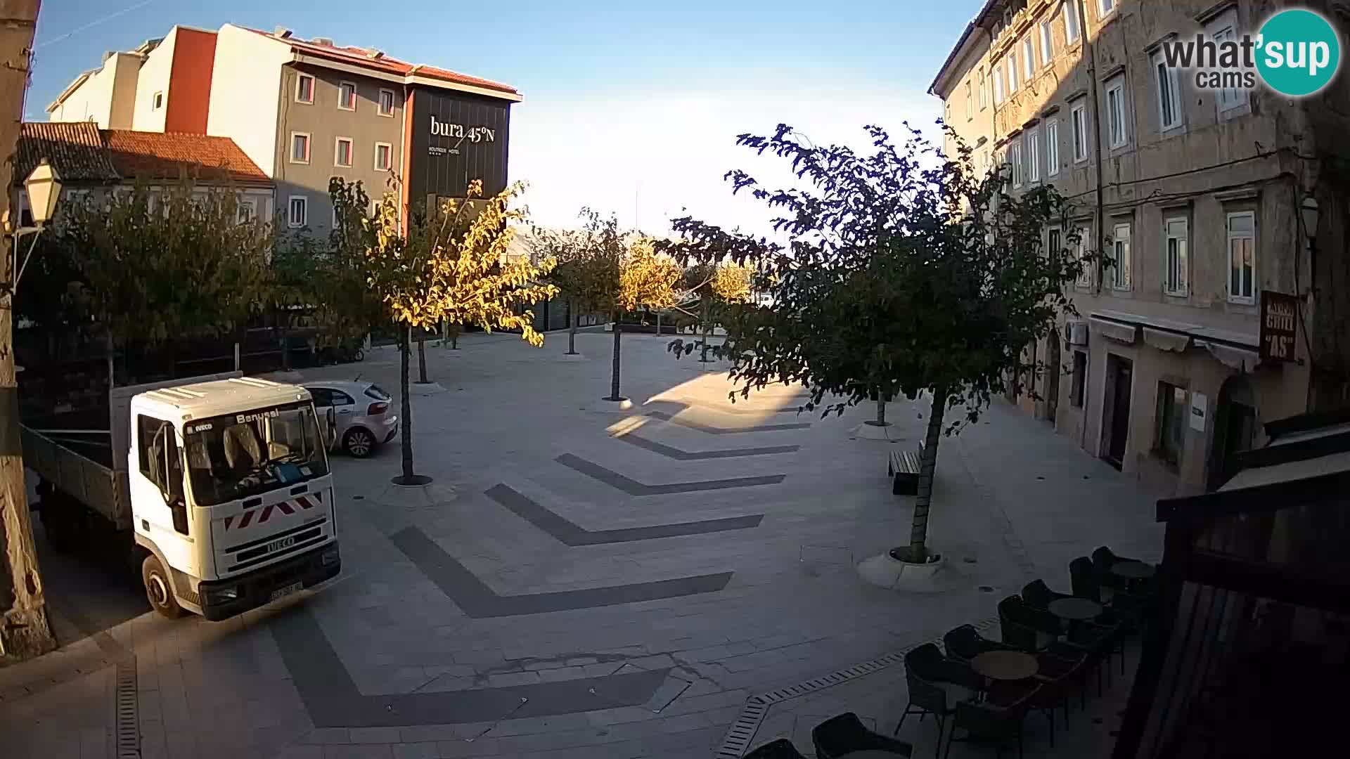 Centre de la ville de Senj – Place Pavlin – Live Cam Dalmatie