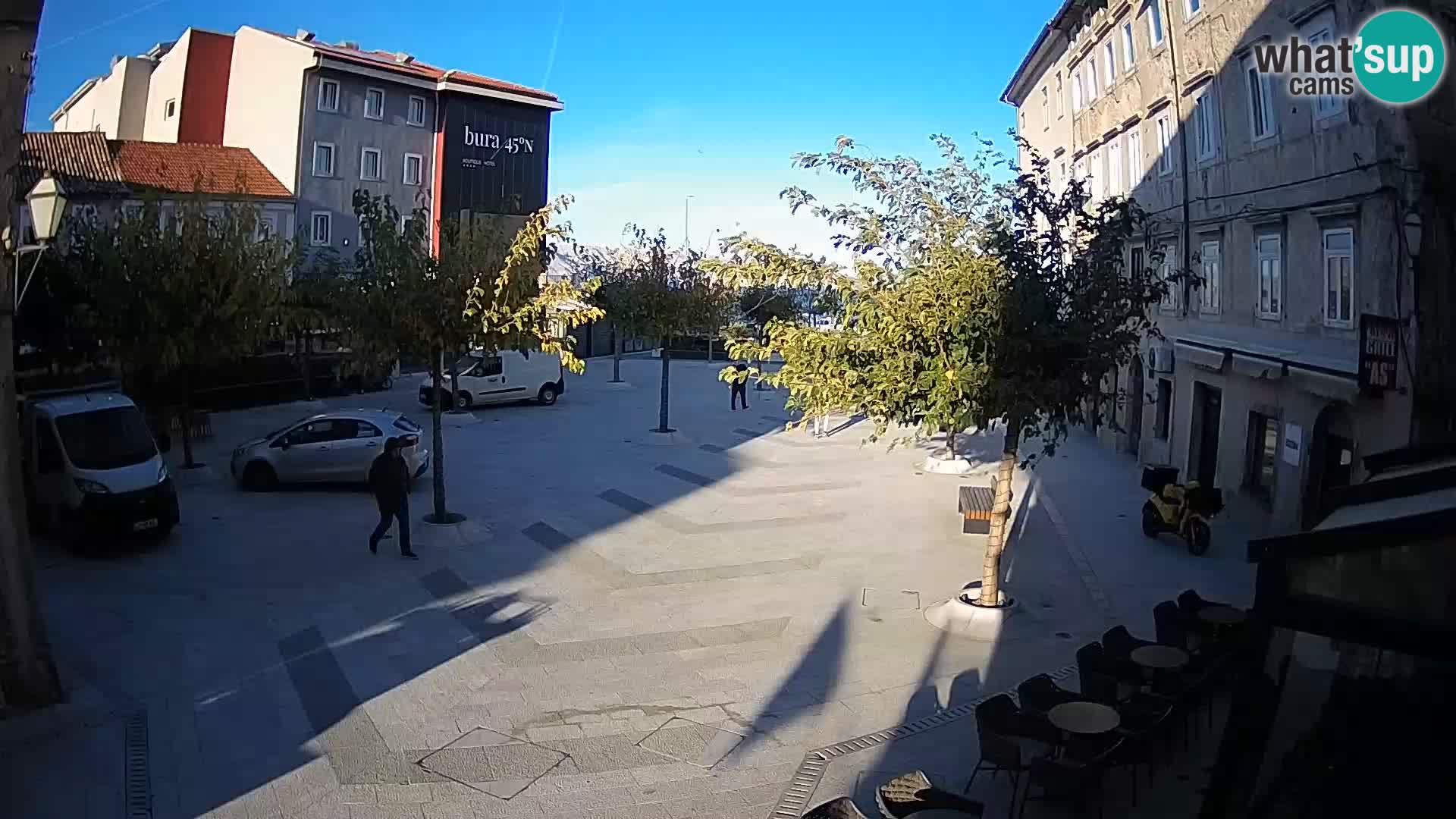 Centro della città di Senj – Piazza Pavlin – Live Cam Dalmazia