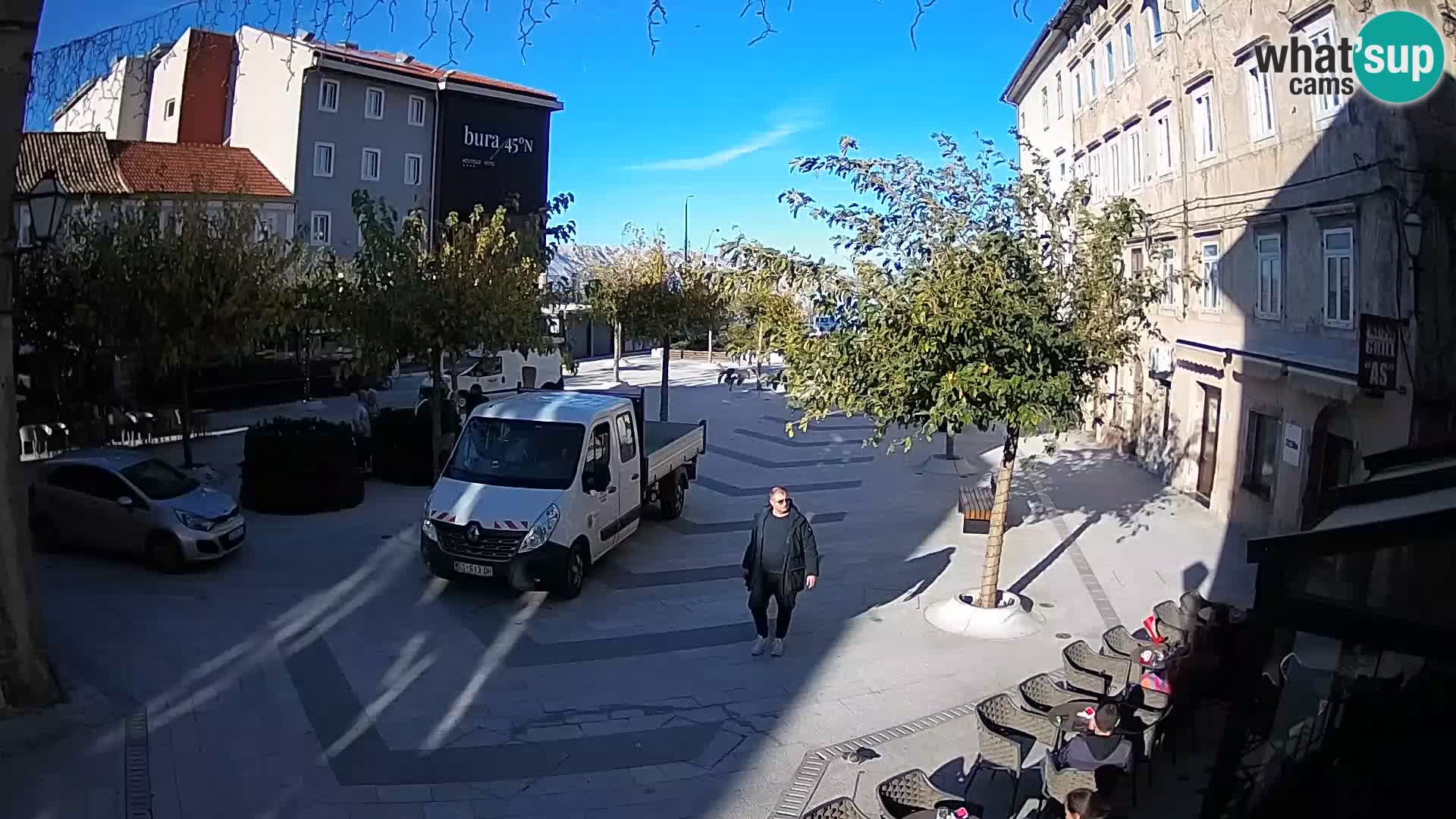 Centre de la ville de Senj – Place Pavlin – Live Cam Dalmatie