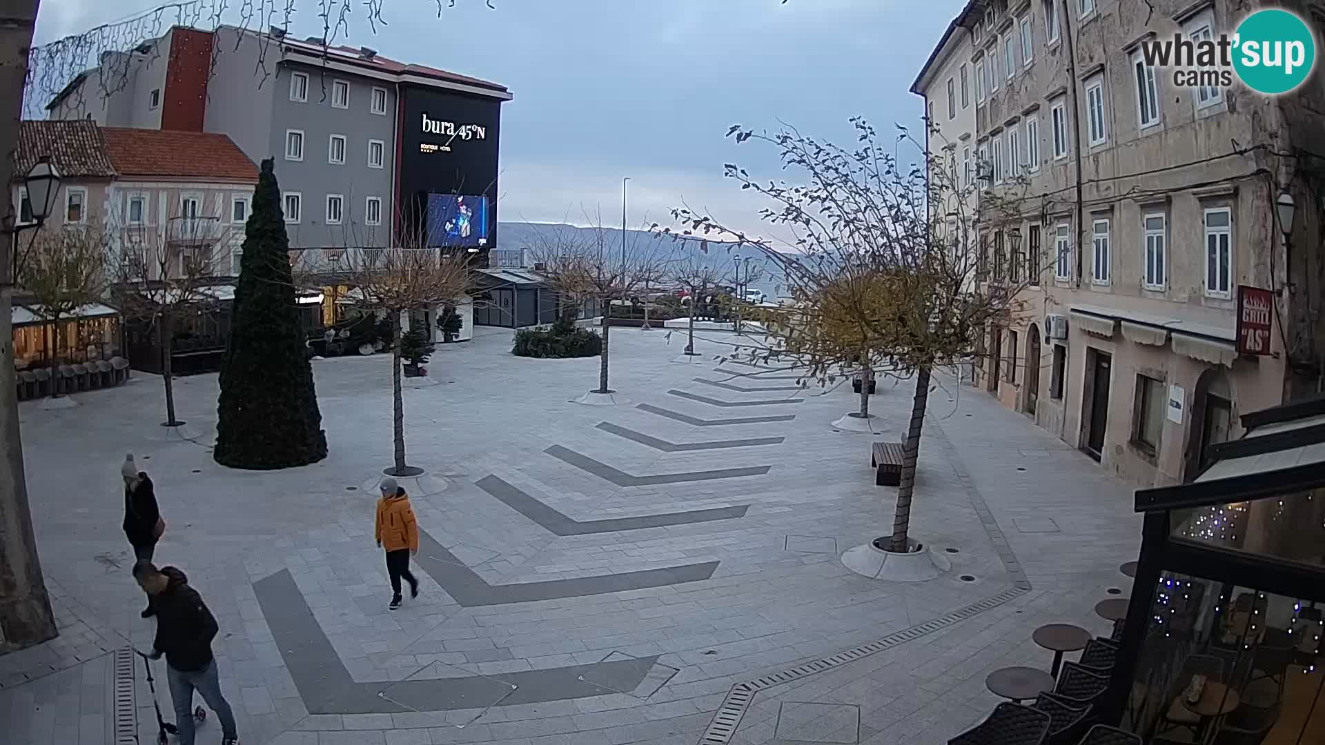Center of Senj city – Pavlin square – Live Cam Dalmatia