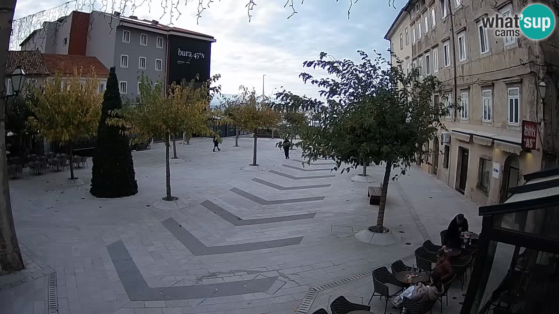 Centro della città di Senj – Piazza Pavlin – Live Cam Dalmazia