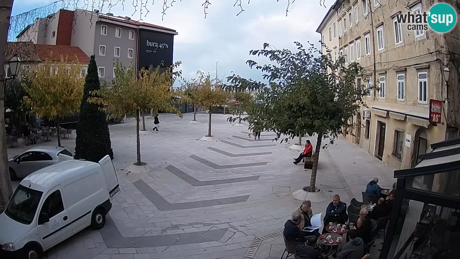 Centre de la ville de Senj – Place Pavlin – Live Cam Dalmatie
