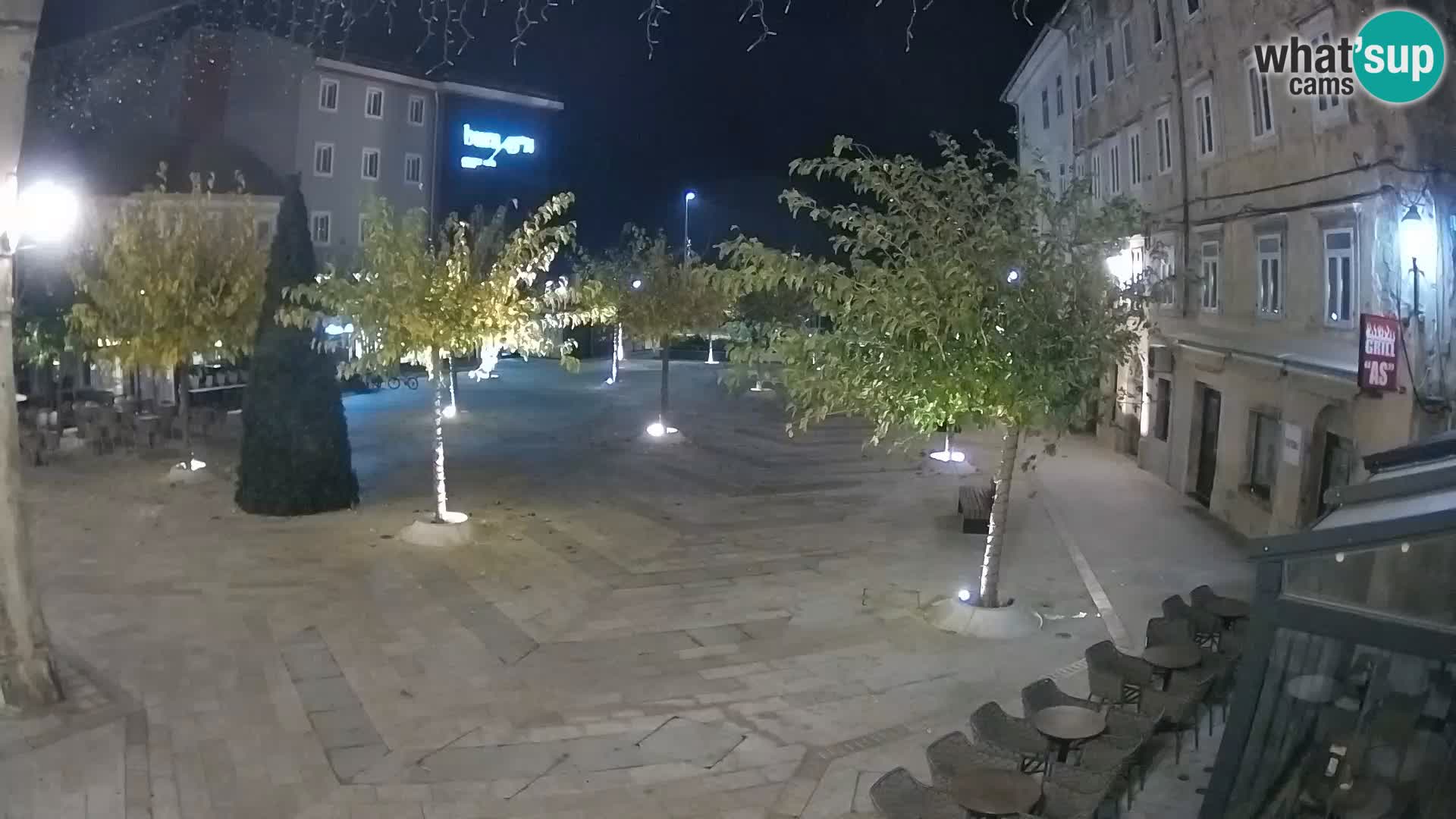 Center of Senj city – Pavlin square – Live Cam Dalmatia