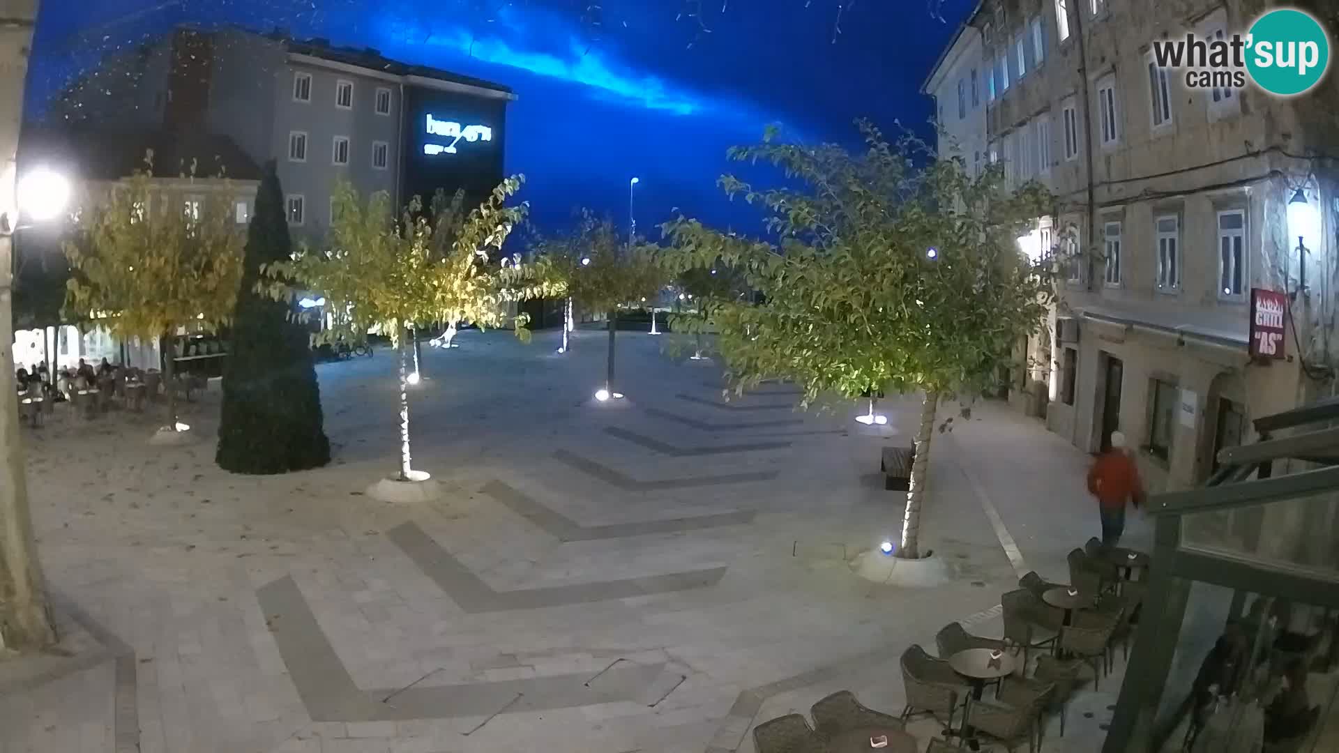 Zentrum der Stadt Senj – Pavlin platz – Live Cam Dalmatia