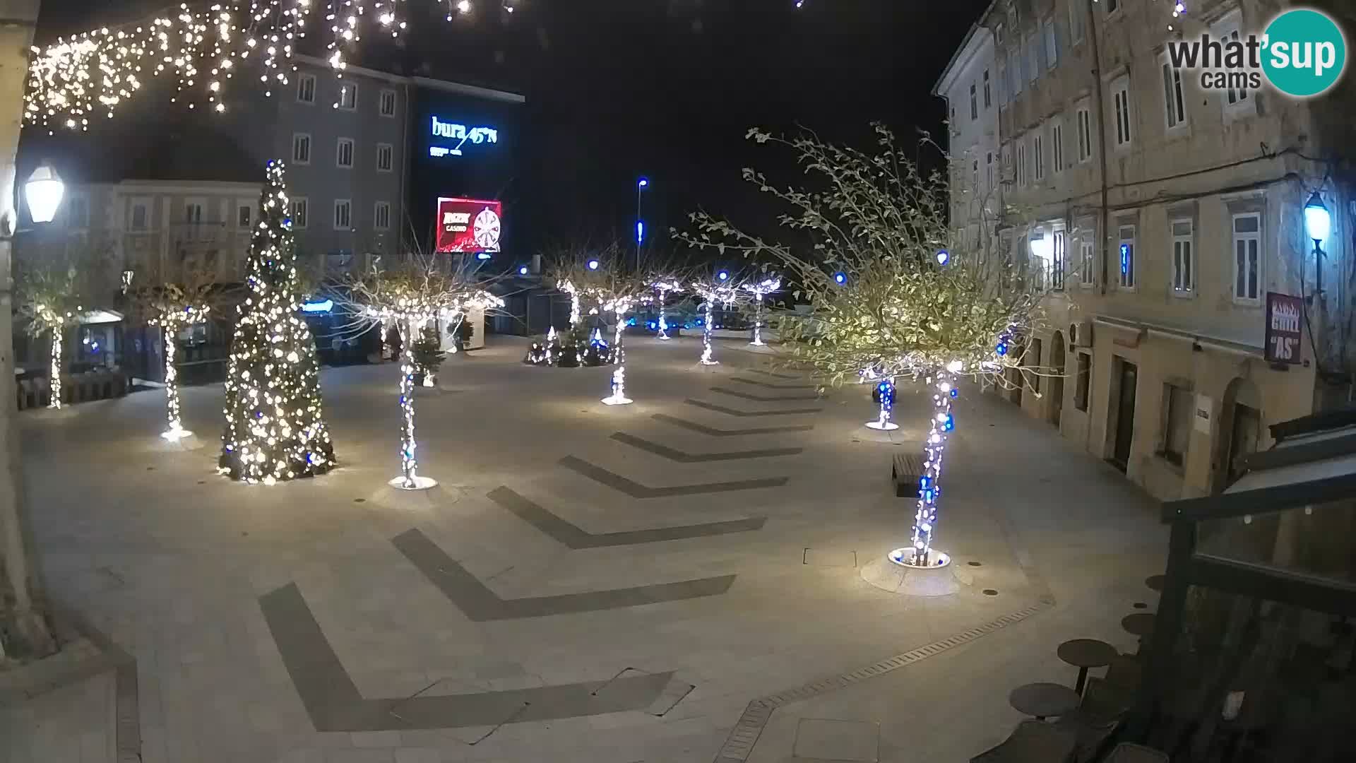 Centre de la ville de Senj – Place Pavlin – Live Cam Dalmatie