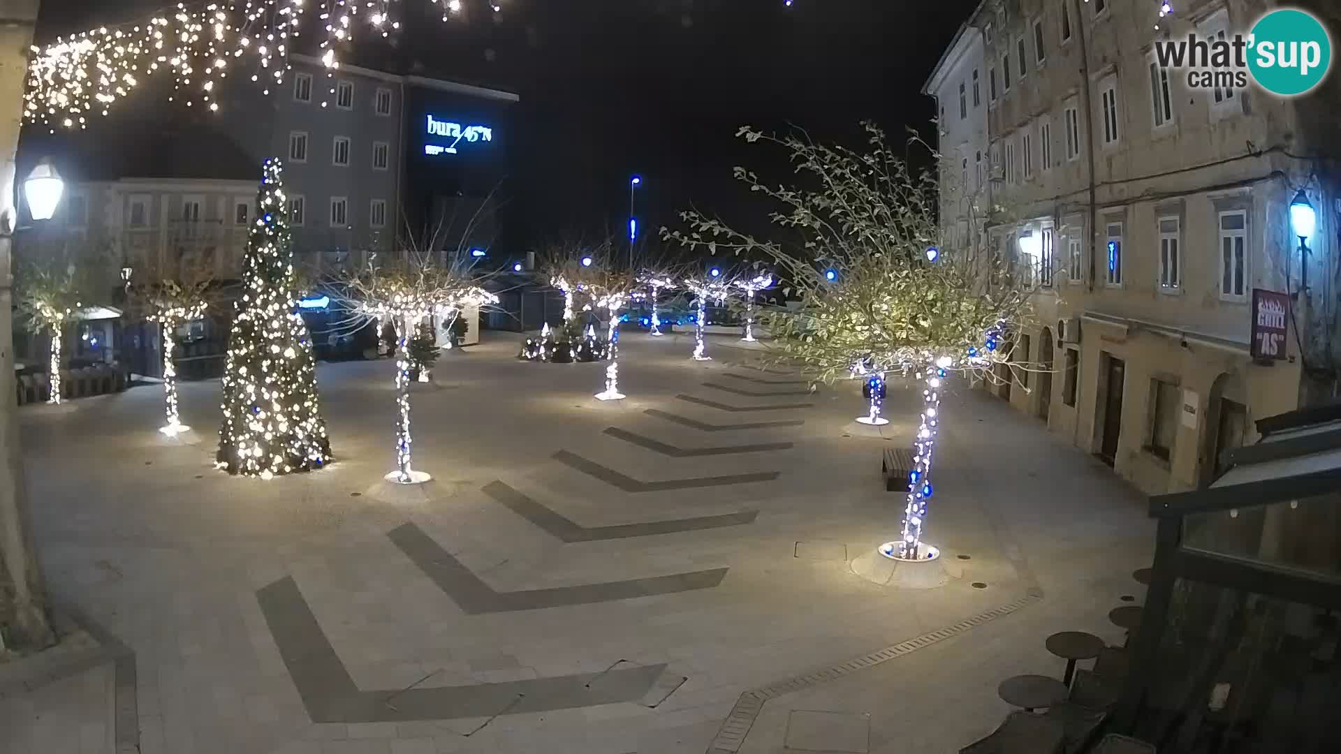 Center of Senj city – Pavlin square – Live Cam Dalmatia