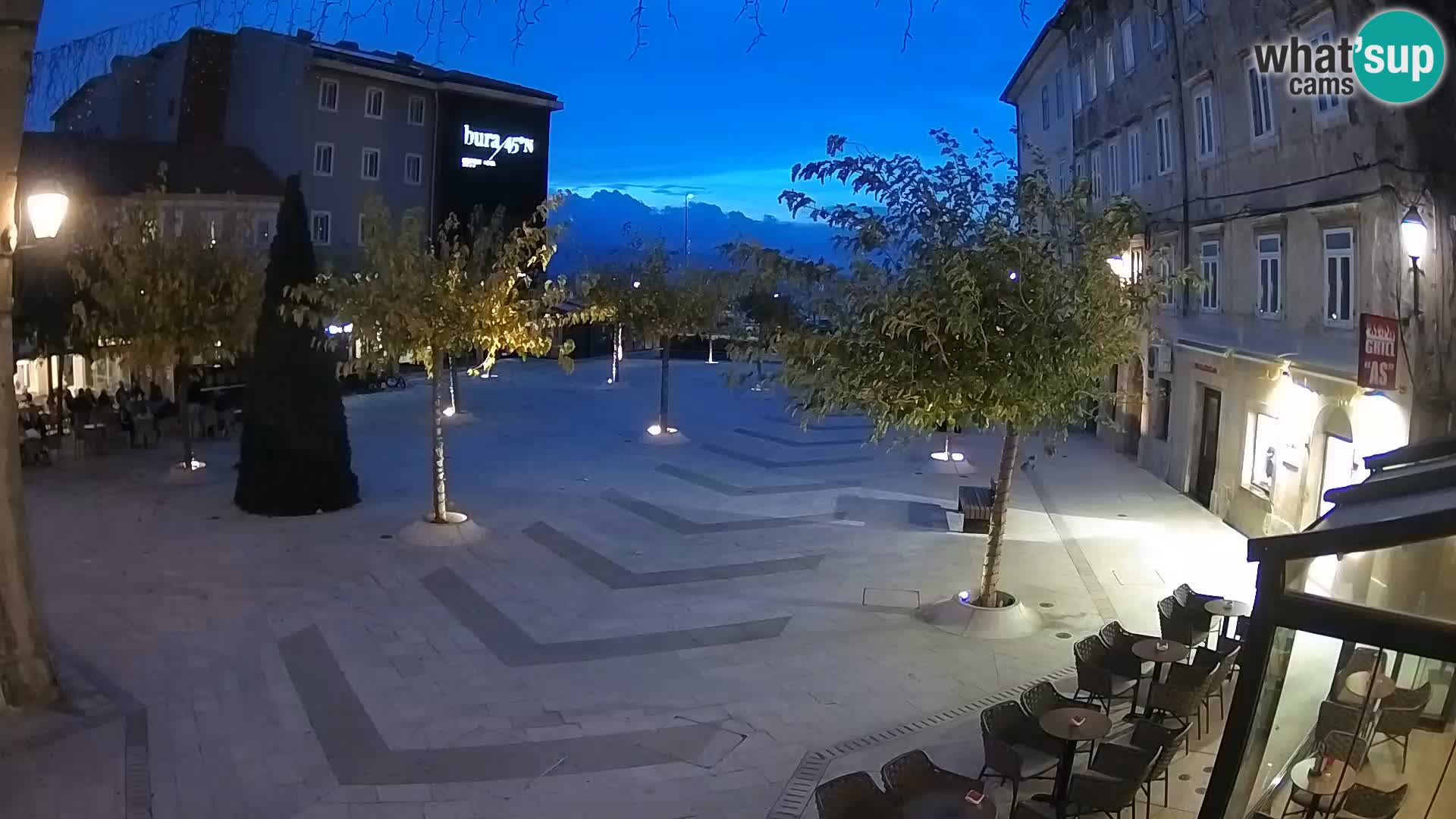 Centro della città di Senj – Piazza Pavlin – Live Cam Dalmazia