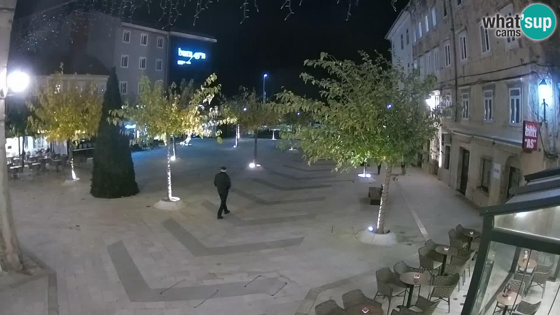 Center of Senj city – Pavlin square – Live Cam Dalmatia