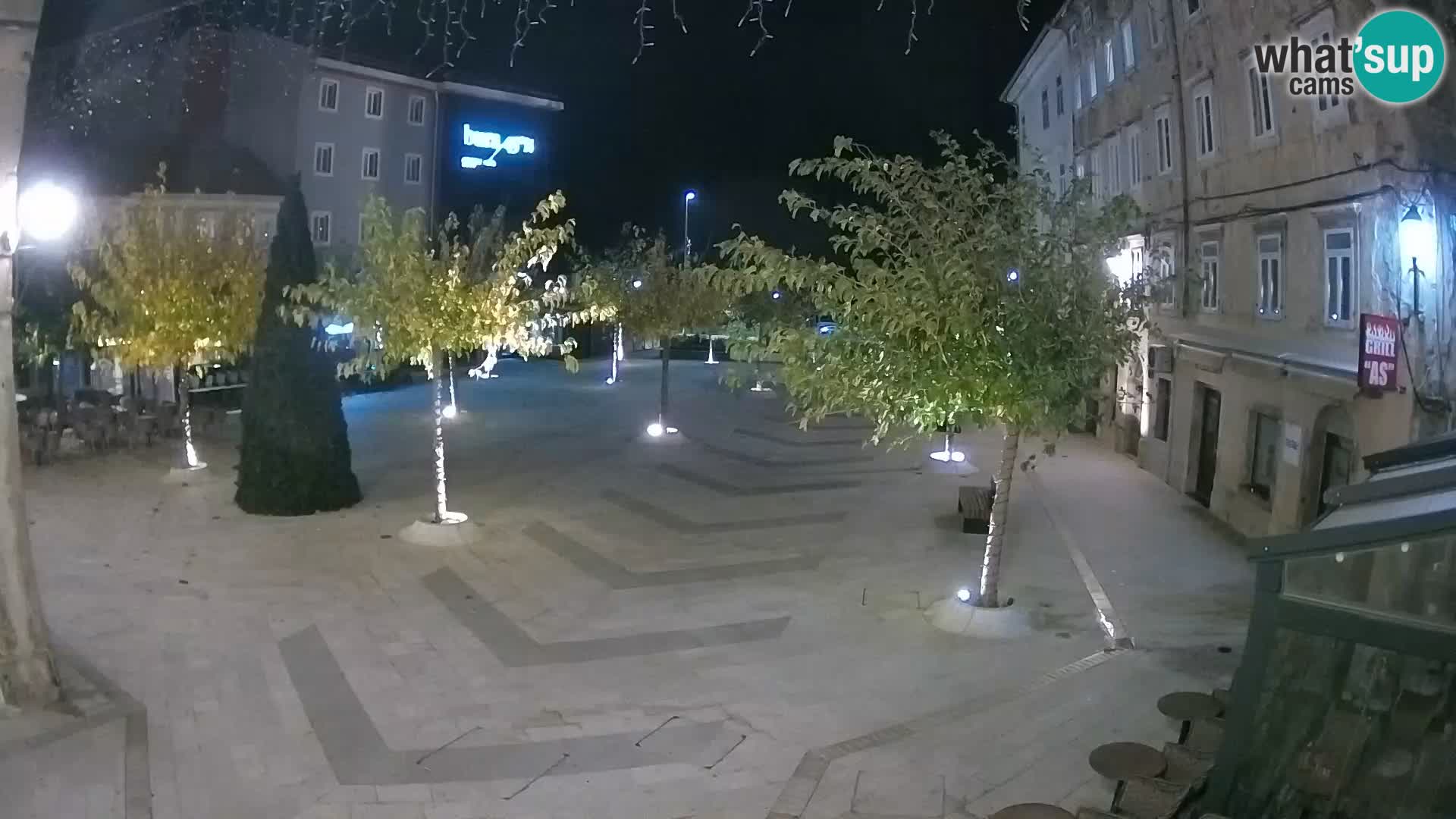 Center of Senj city – Pavlin square – Live Cam Dalmatia