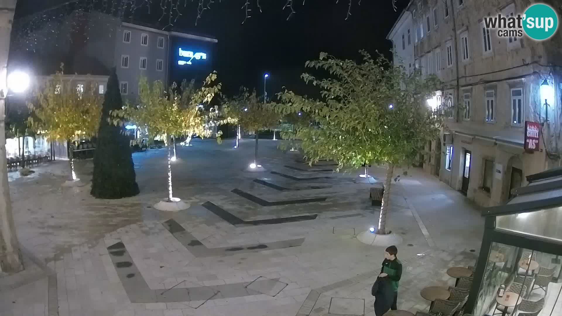Center of Senj city – Pavlin square – Live Cam Dalmatia