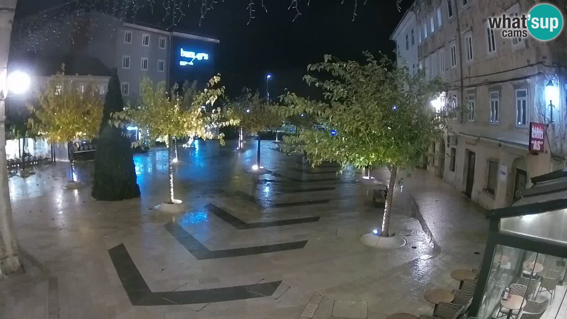 Center of Senj city – Pavlin square – Live Cam Dalmatia
