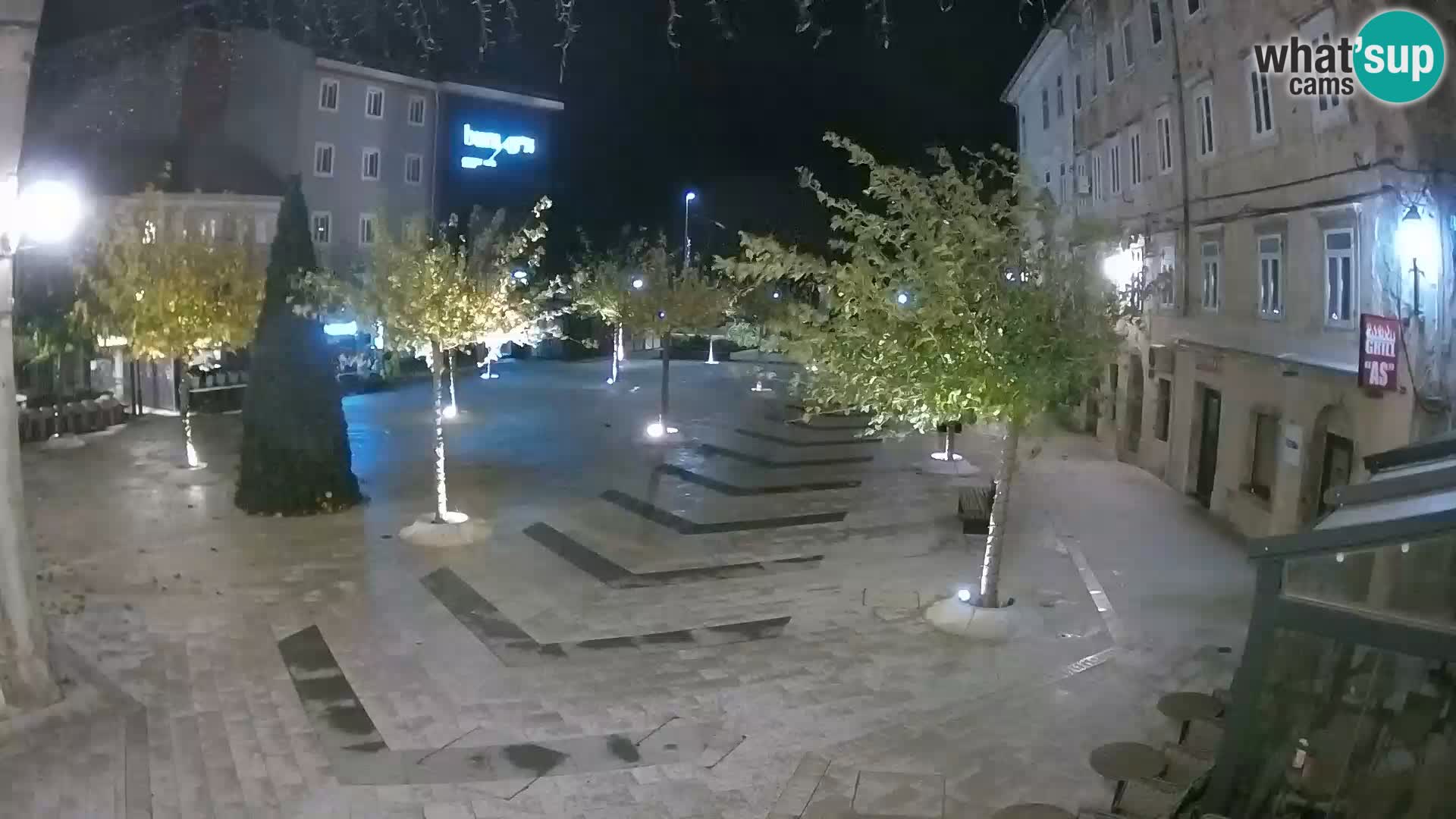 Center of Senj city – Pavlin square – Live Cam Dalmatia