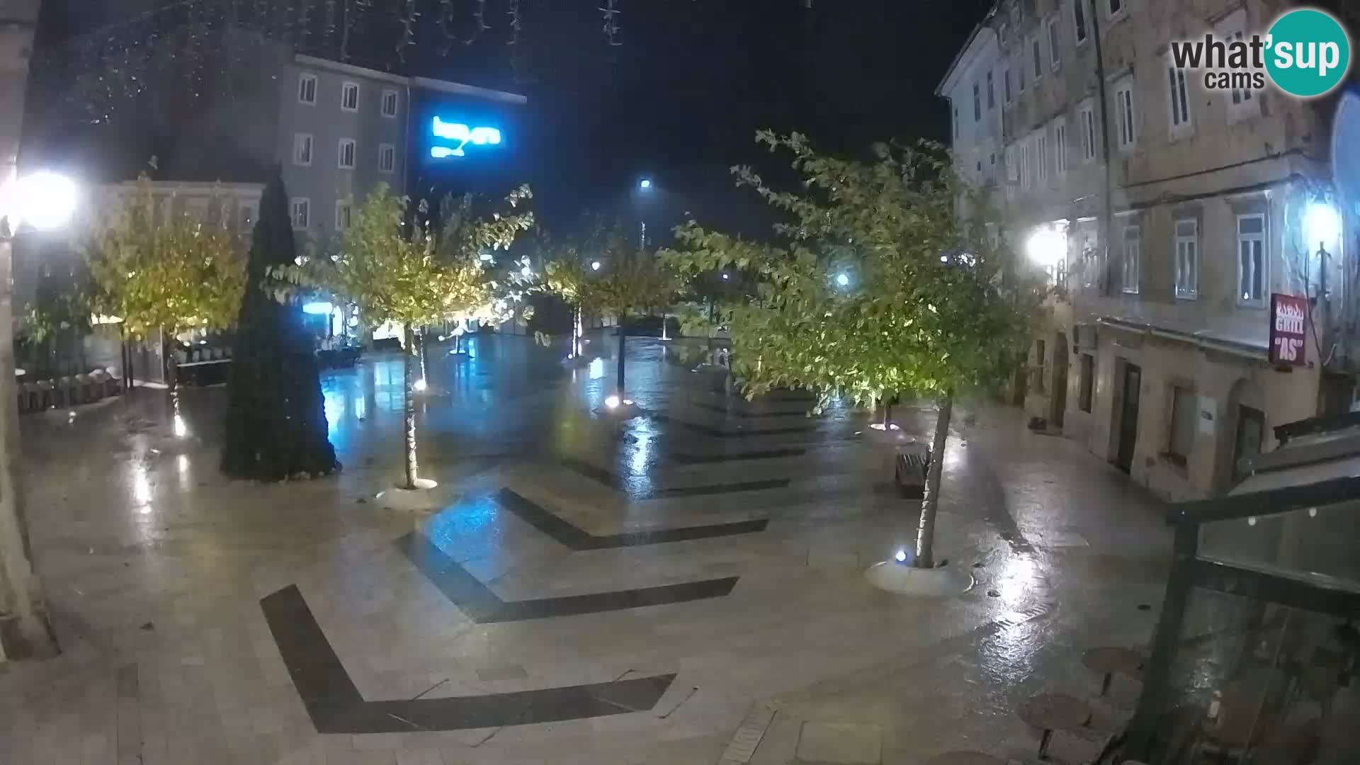 Centre de la ville de Senj – Place Pavlin – Live Cam Dalmatie