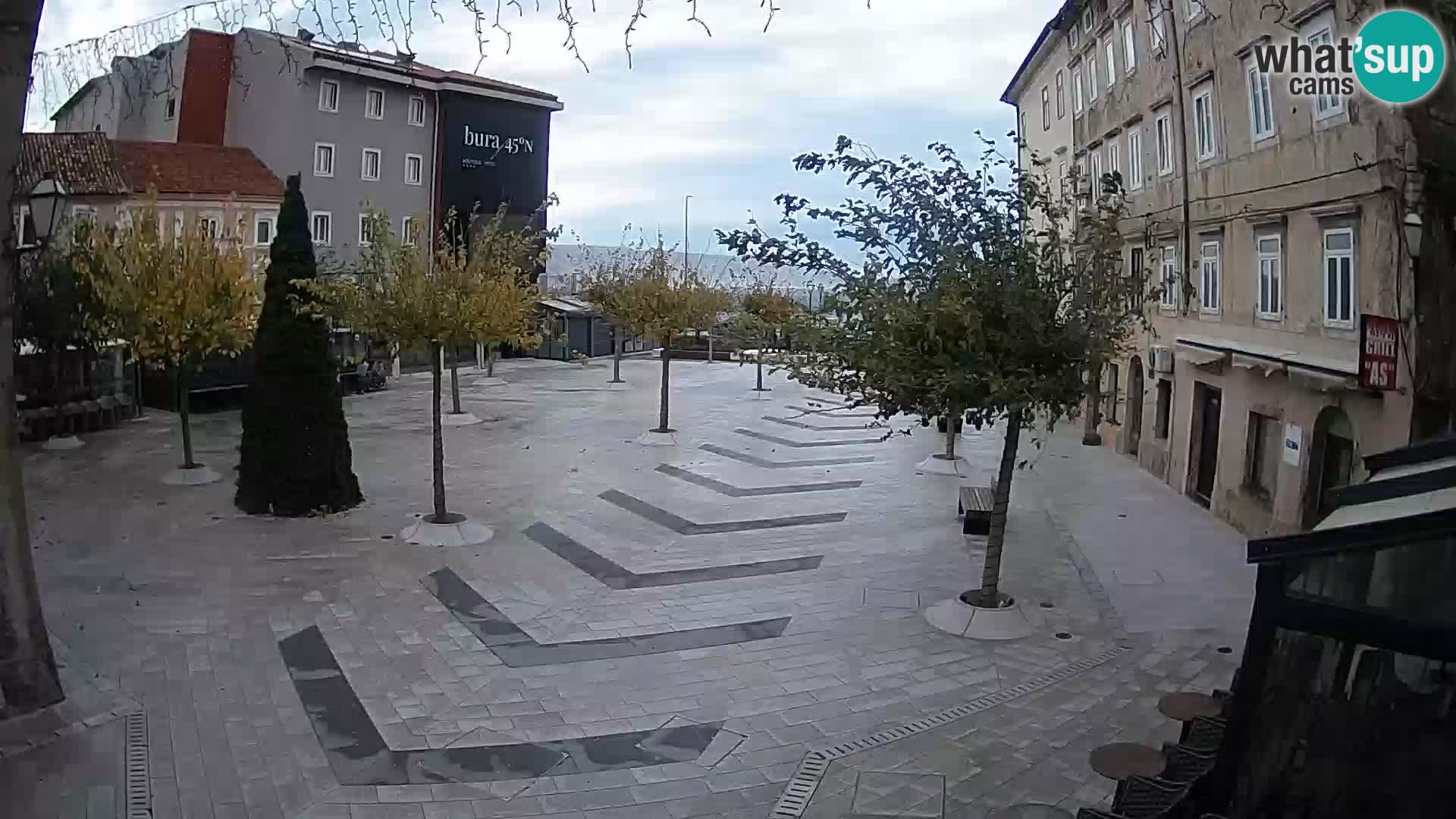 Center of Senj city – Pavlin square – Live Cam Dalmatia