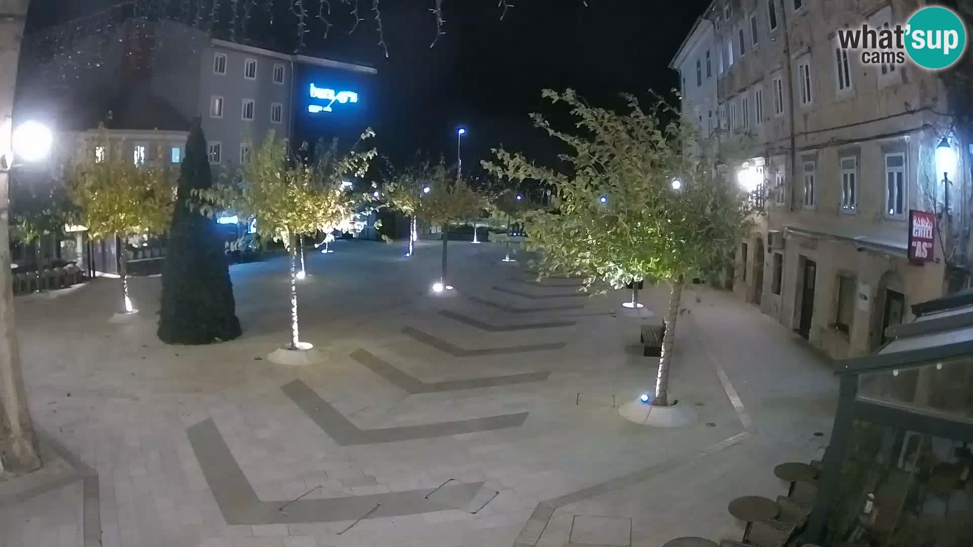 Centro della città di Senj – Piazza Pavlin – Live Cam Dalmazia
