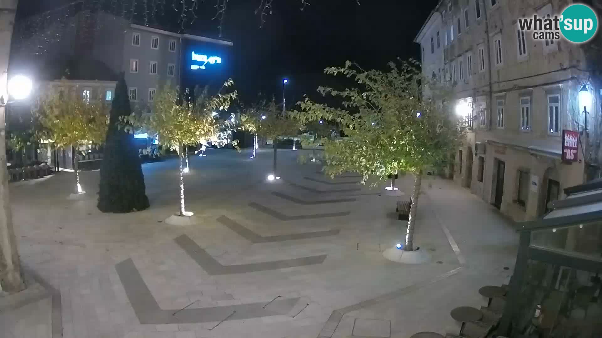 Center of Senj city – Pavlin square – Live Cam Dalmatia